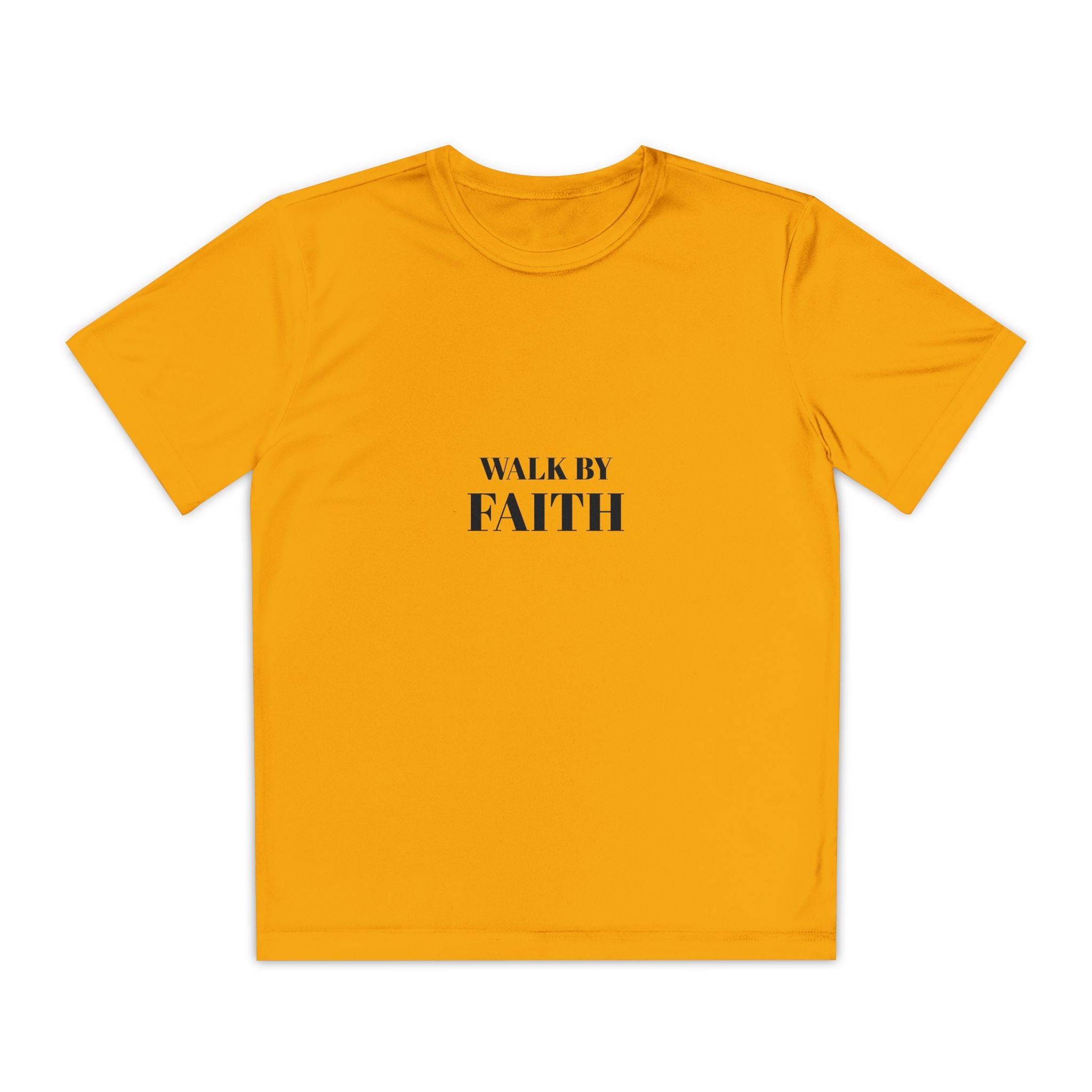 Walk By Faith Youth Tee — Christian Youth T-Shirt (For We Walk By Faith, Not By Sight)