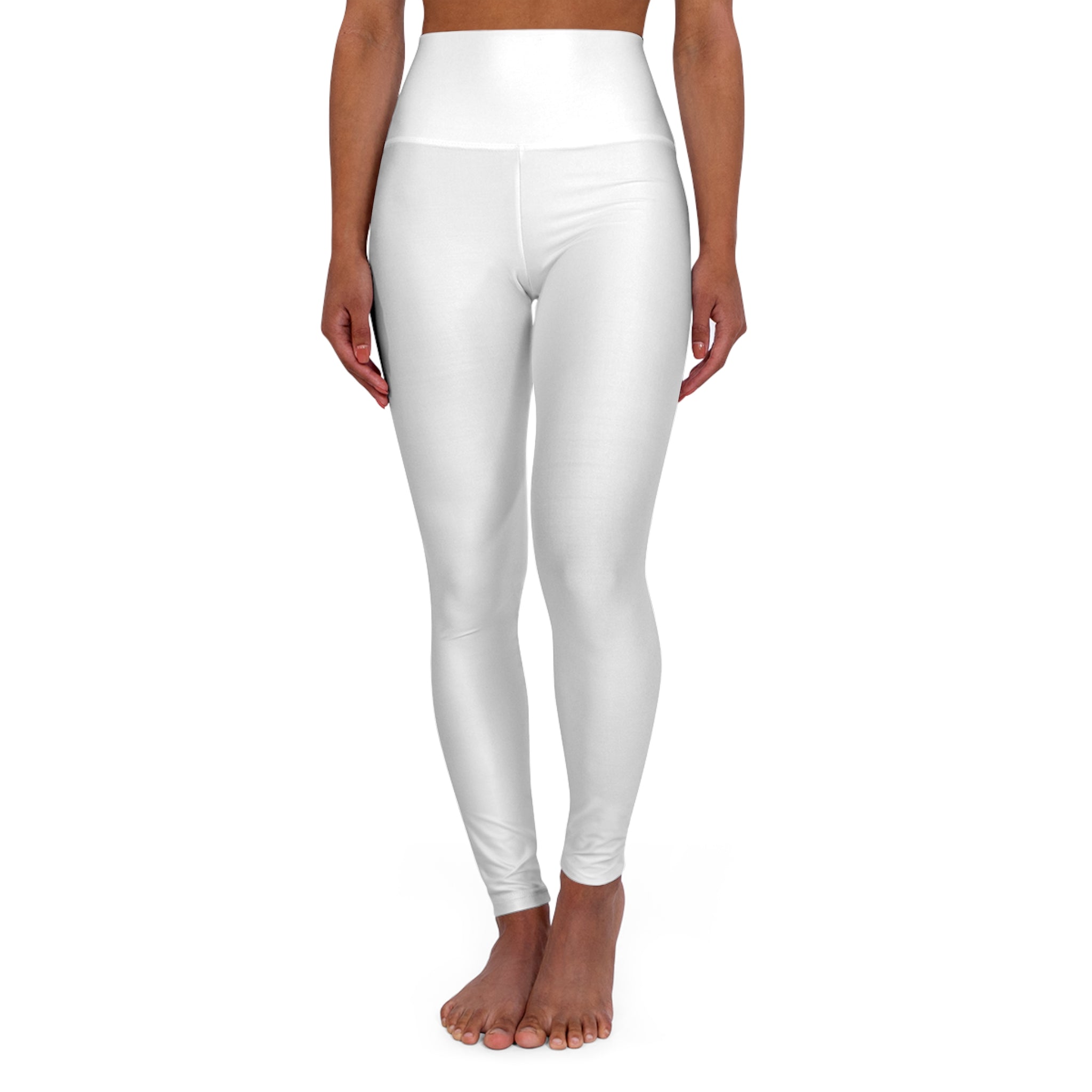 High-Waisted Yoga Leggings — All-Over Print Activewear for Pilates & Studio