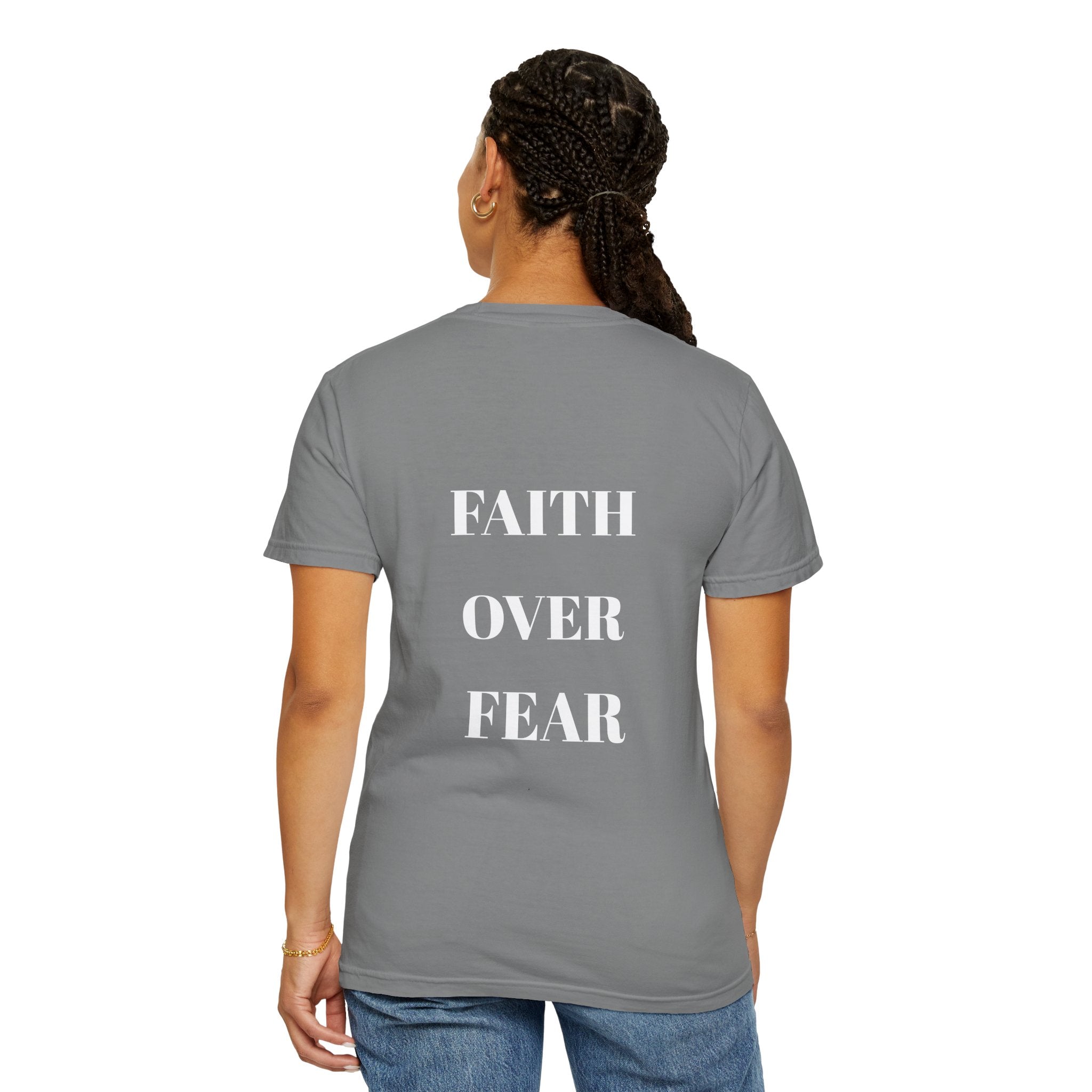 Faith Over Fear T-Shirt — Christian Cross Graphic Tee