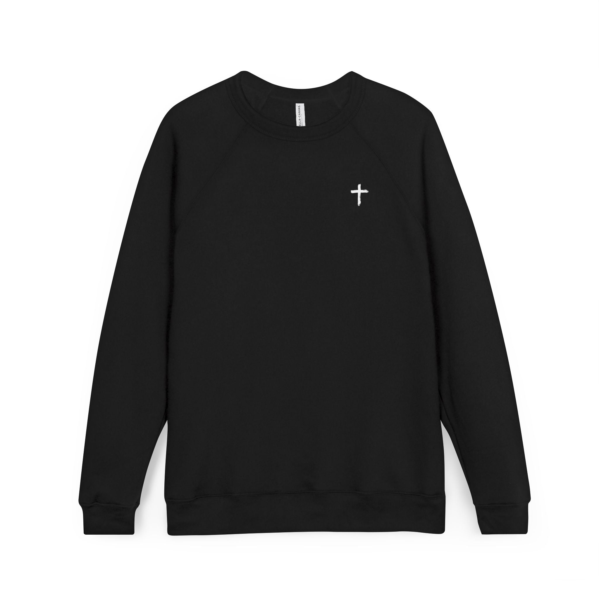 Faith-Inspired Raglan Sweatshirt — Bold "Faith" Design