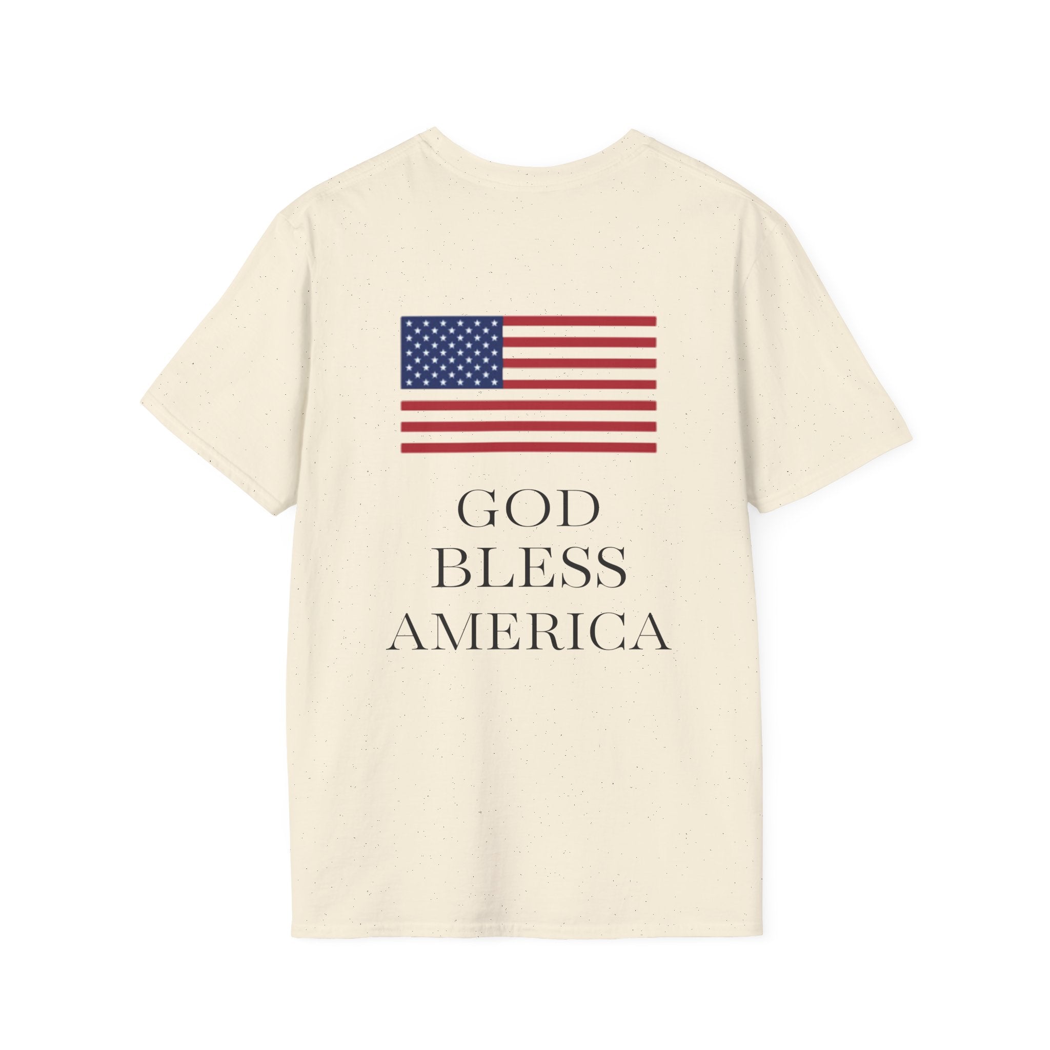 Minimal Cross T‑Shirt — Small Chest Cross Christian Tee