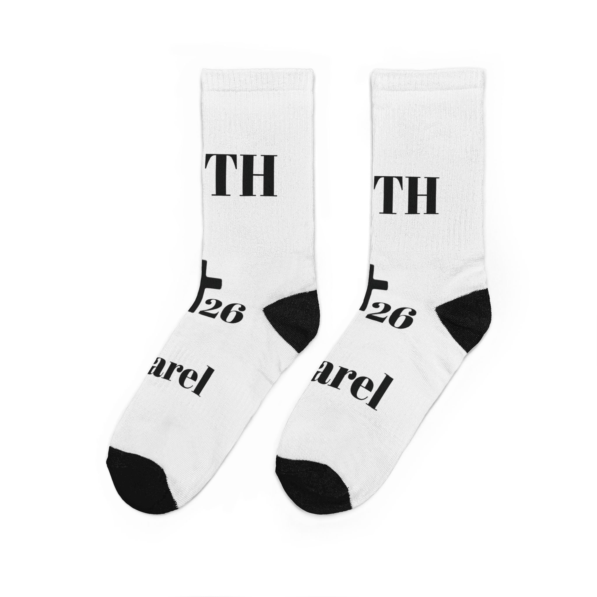 Jesus Support Crew Socks — Clean Modern Faith Design