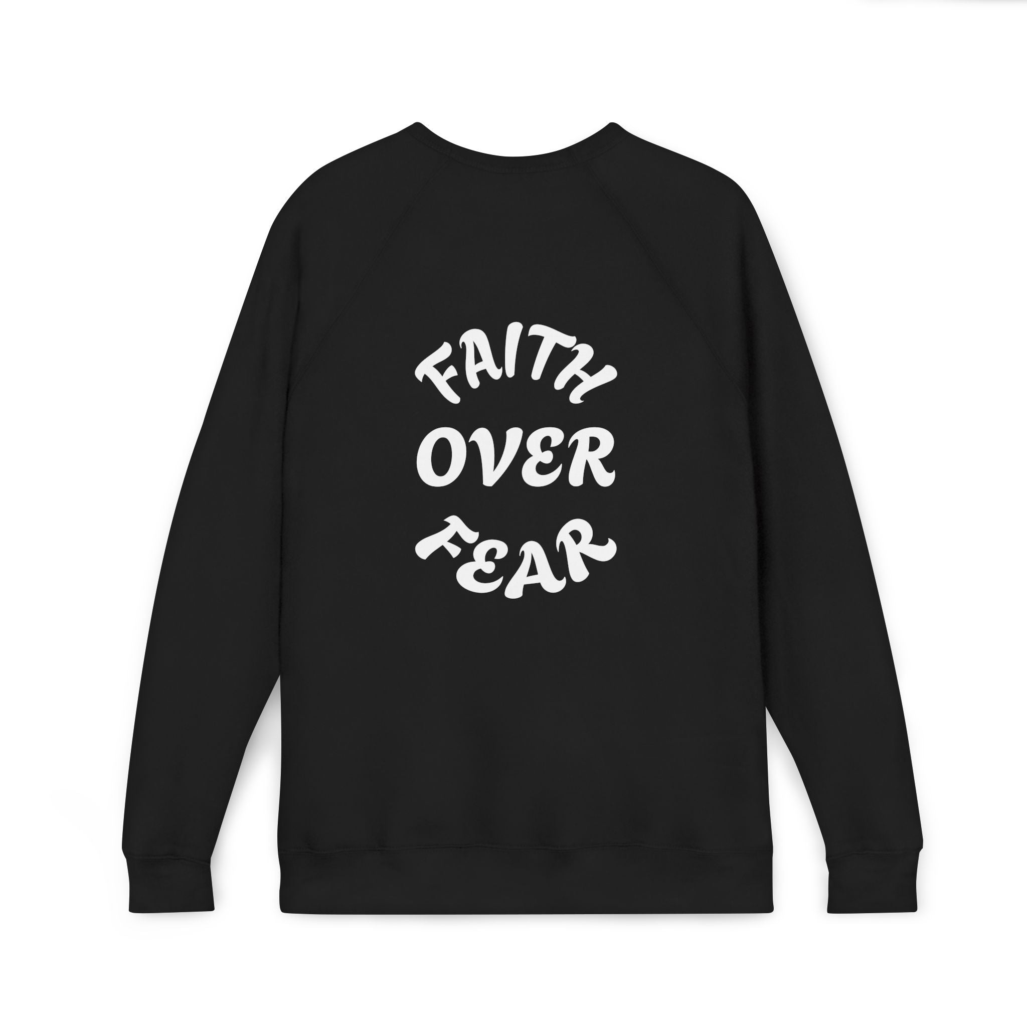 Faith-Inspired Raglan Sweatshirt — Bold "Faith" Design
