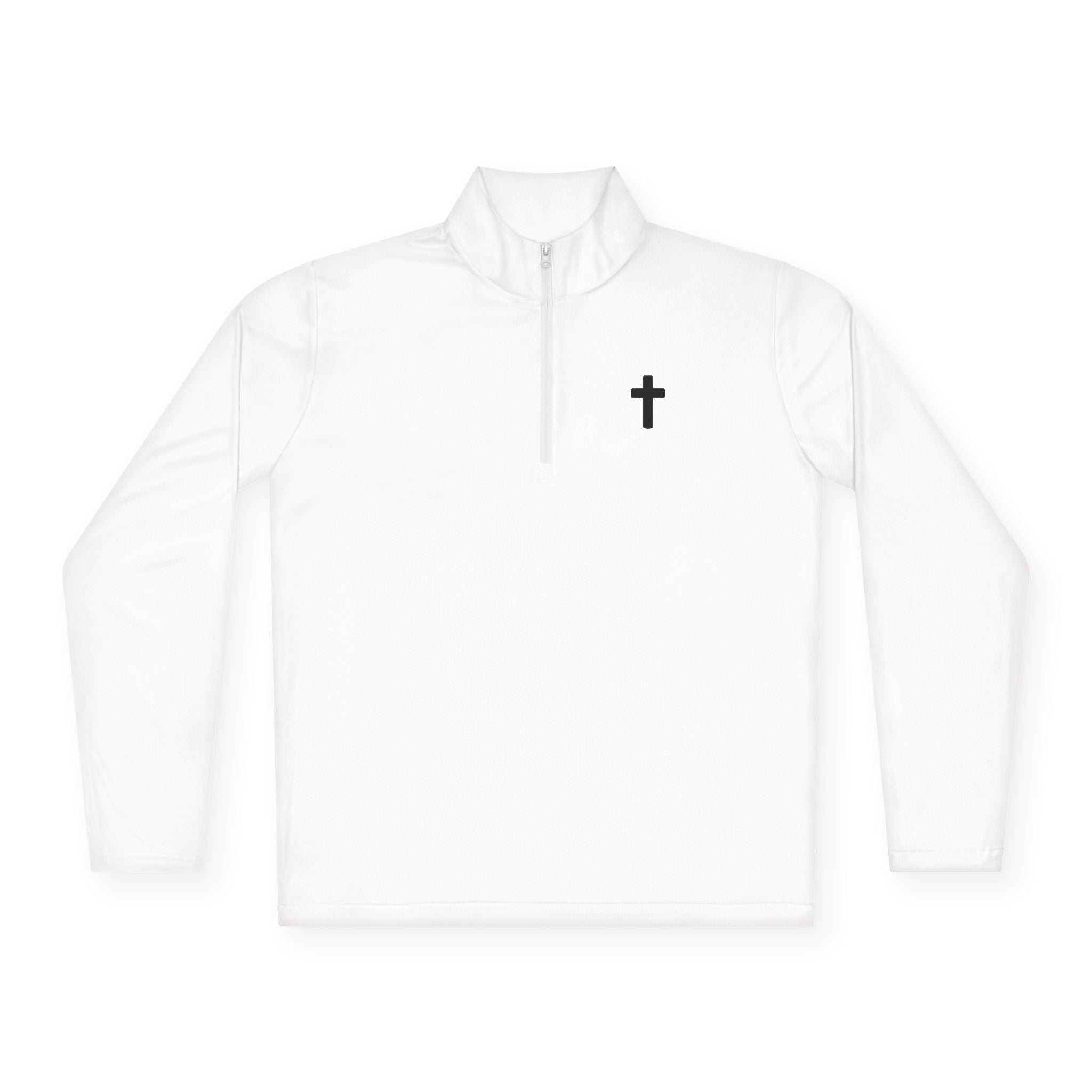 Faith-Inspired Quarter-Zip Pullover — Clean, Quality Christian Apparel