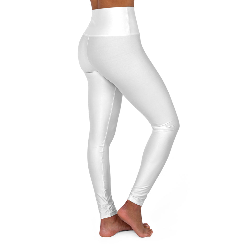 High-Waisted Yoga Leggings — All-Over Print Activewear for Pilates & Studio