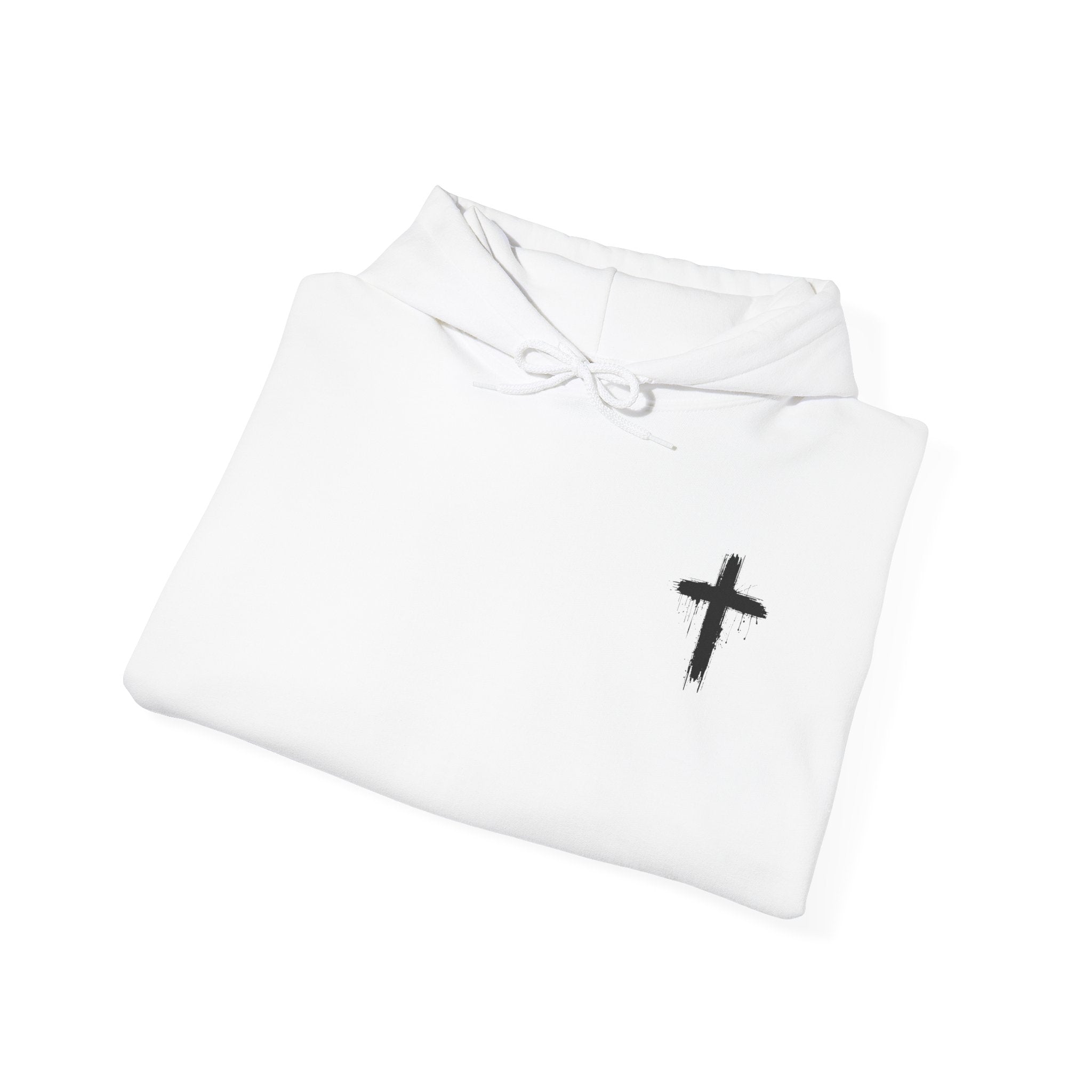 Faith Over Fear Hoodie — Minimal Cross Christian Pullover