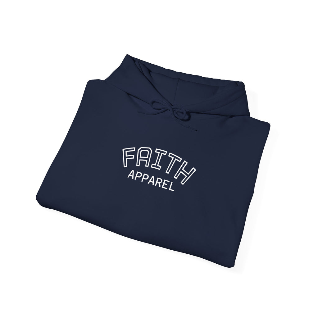 Faith Apparel Hoodie — Distressed American Flag & Cross Christian Pullover