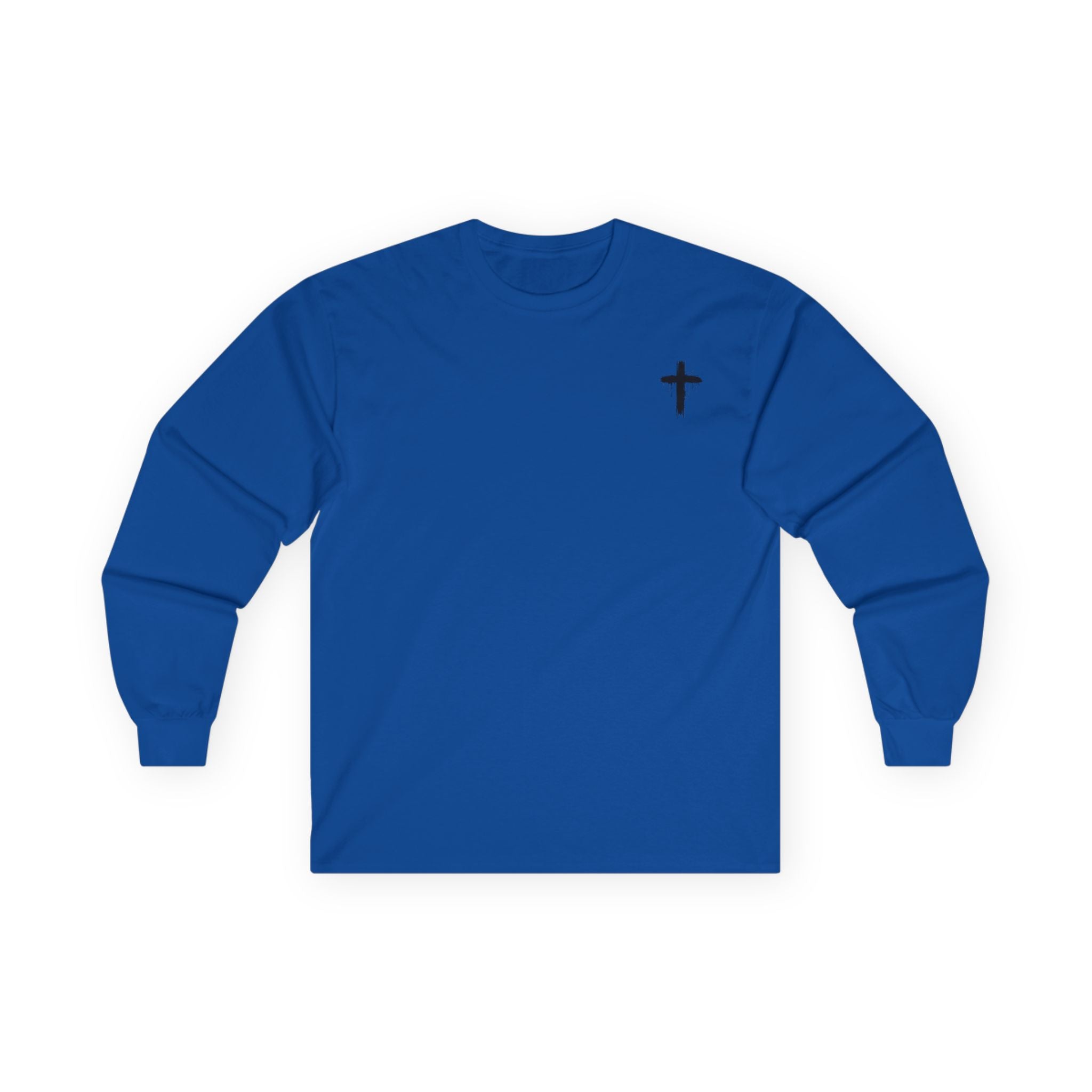 Long Sleeve Tee — Faith Over Fear Cross Graphic