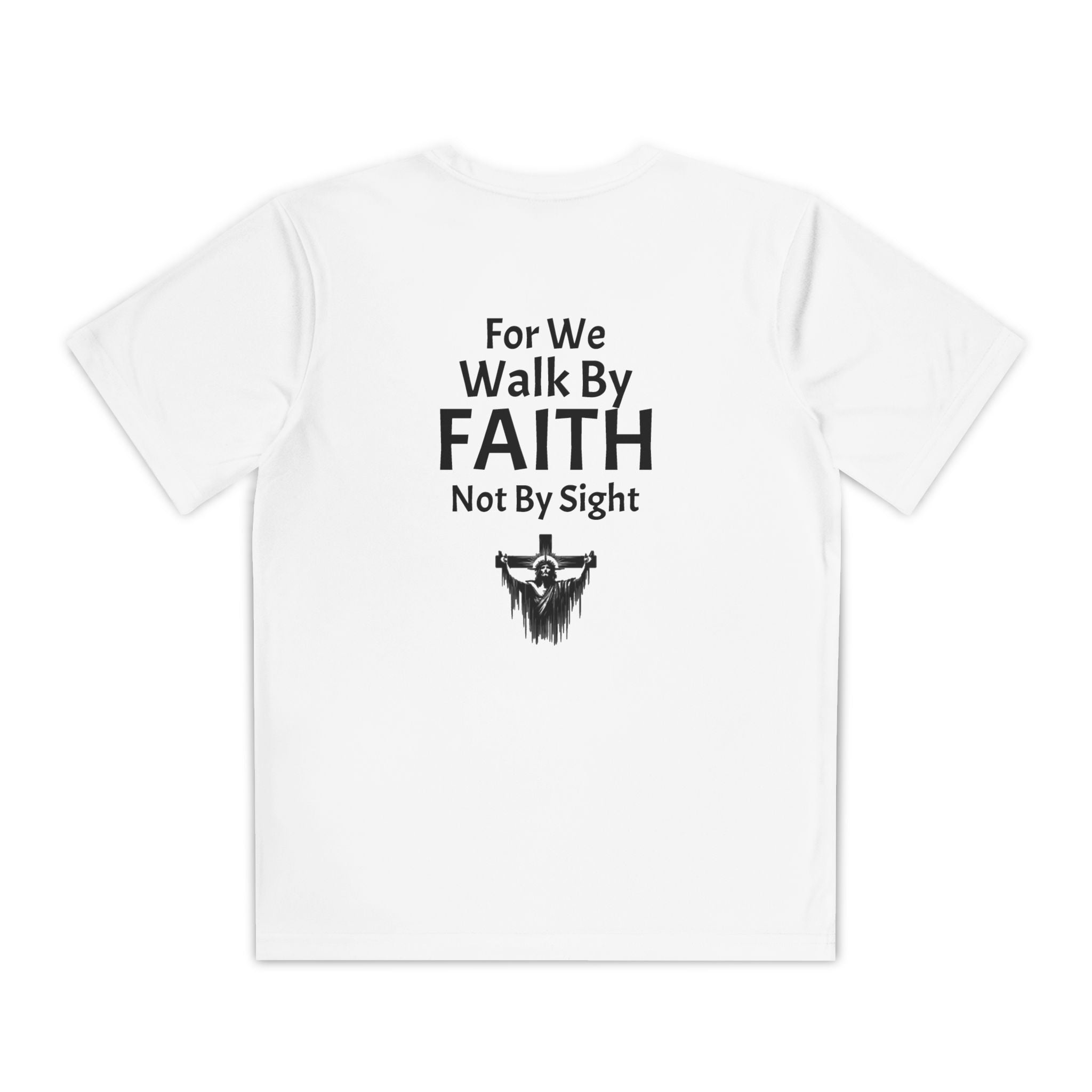 Walk By Faith Youth Tee — Christian Youth T-Shirt (For We Walk By Faith, Not By Sight)