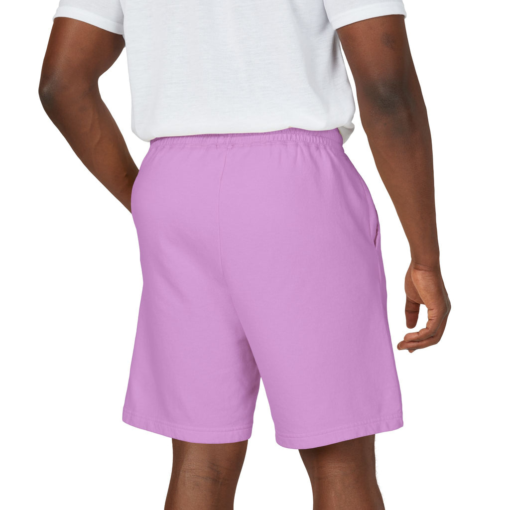 Patriotic Cross Fleece Sweat Shorts — Lightweight Garment-Dyed Lounge Shorts