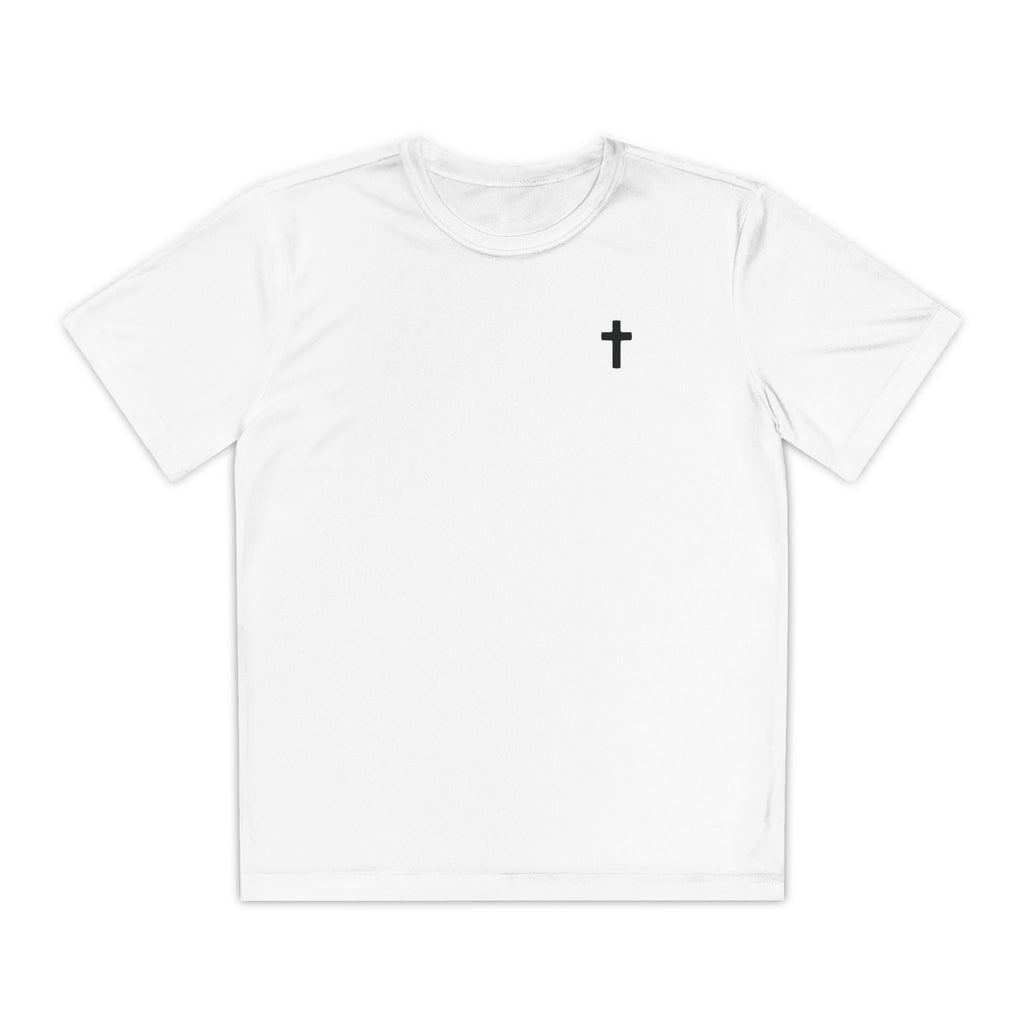 Faith-Inspired Youth Competitor Tee – Bold Clean Design