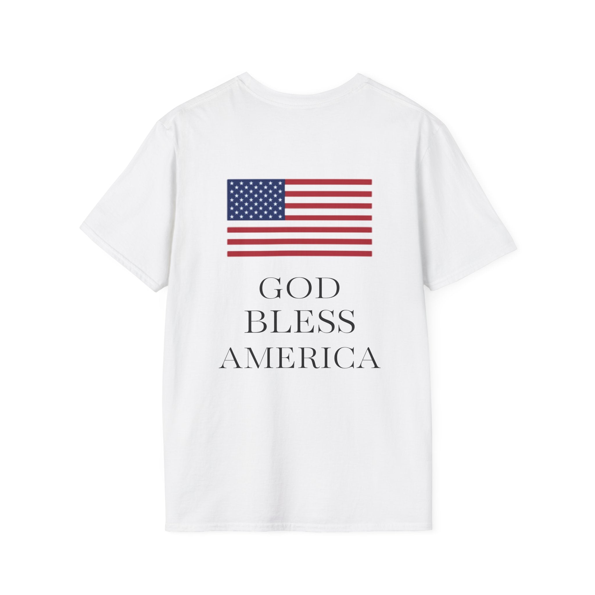 Minimal Cross T‑Shirt — Small Chest Cross Christian Tee