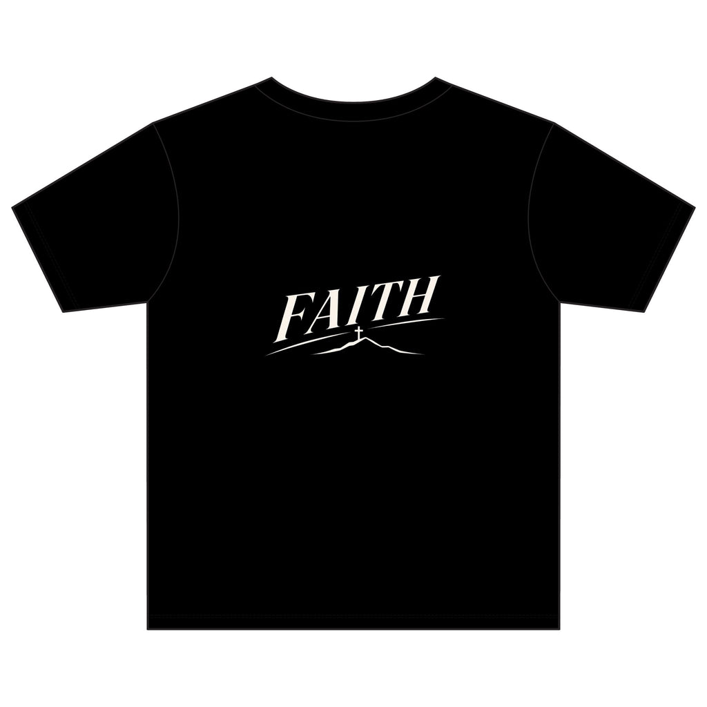 Youth Tee — Subtle 'Faith' Script Logo Kids T-Shirt