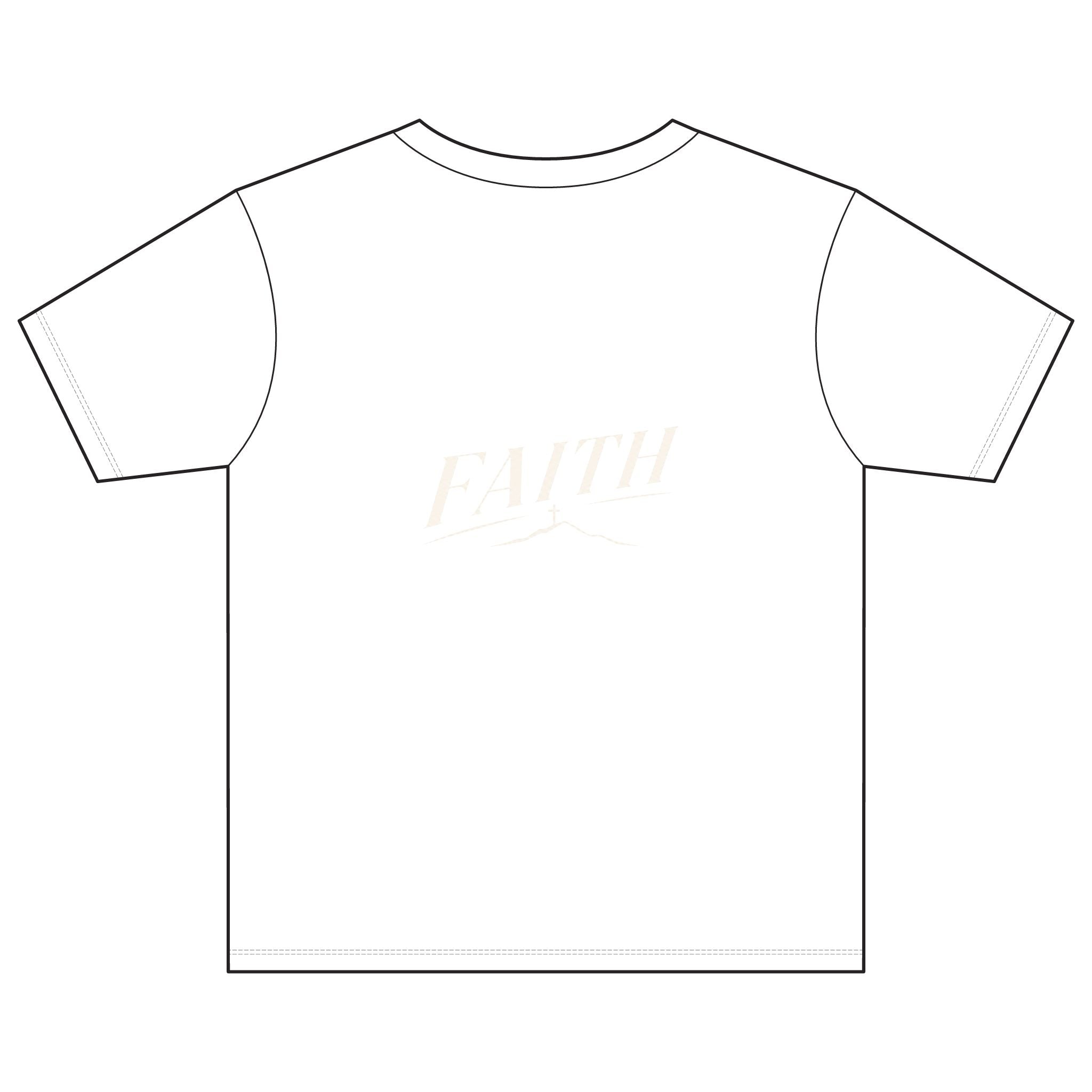 Youth Tee — Subtle 'Faith' Script Logo Kids T-Shirt