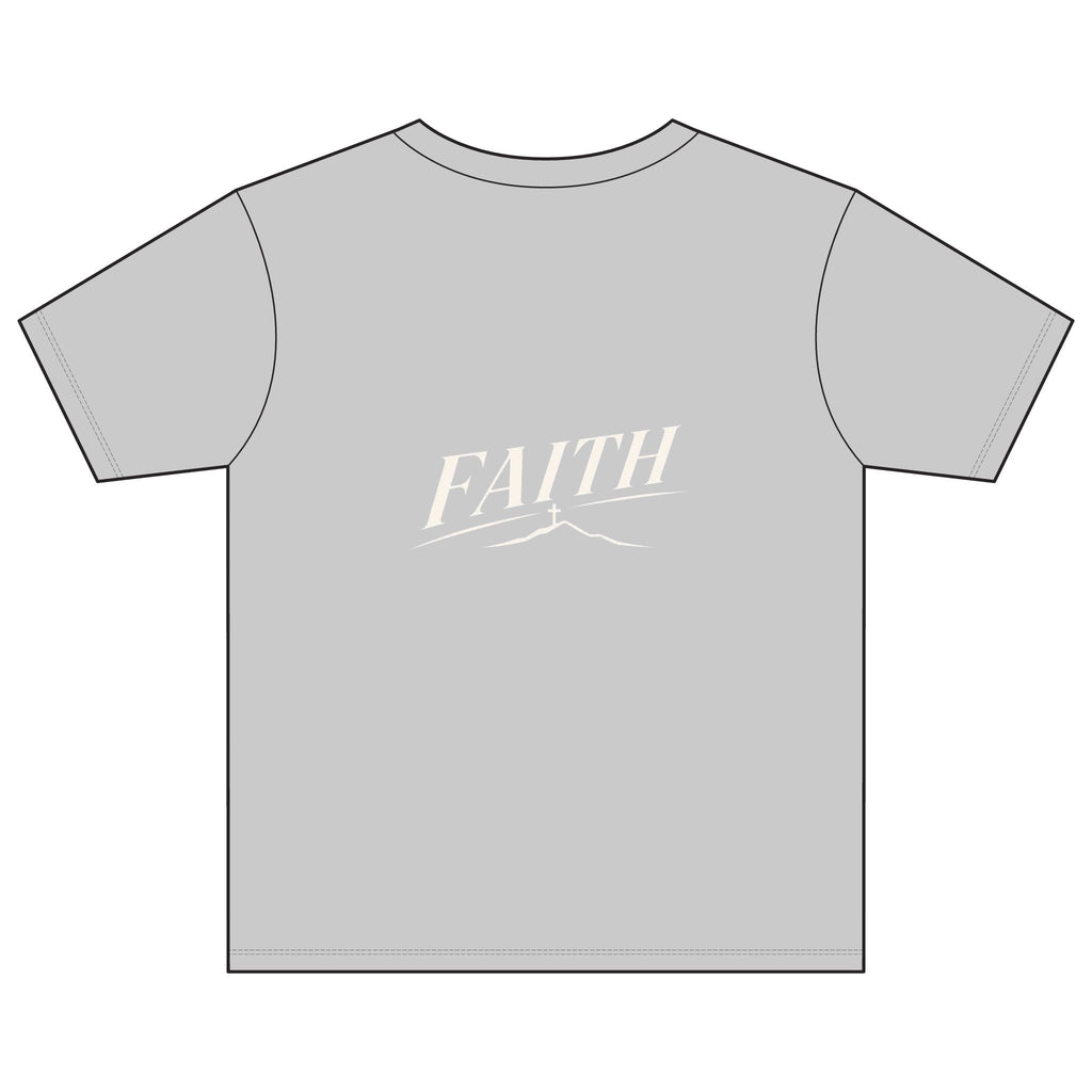 Youth Tee — Subtle 'Faith' Script Logo Kids T-Shirt