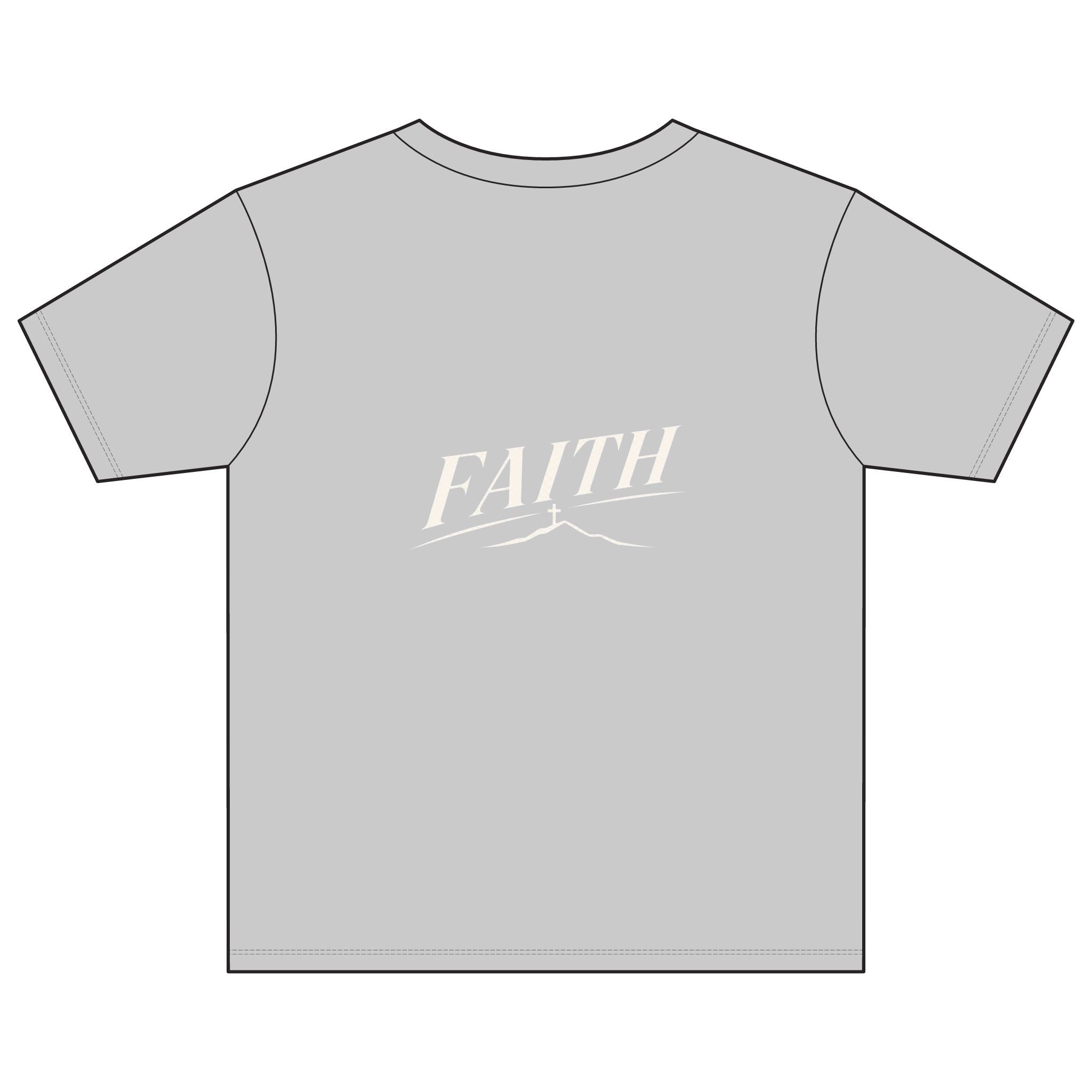 Youth Tee — Subtle 'Faith' Script Logo Kids T-Shirt
