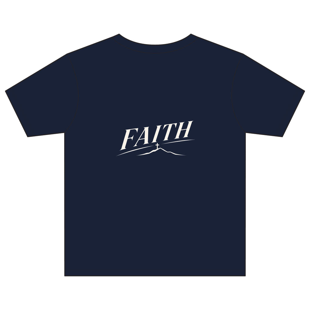 Youth Tee — Subtle 'Faith' Script Logo Kids T-Shirt