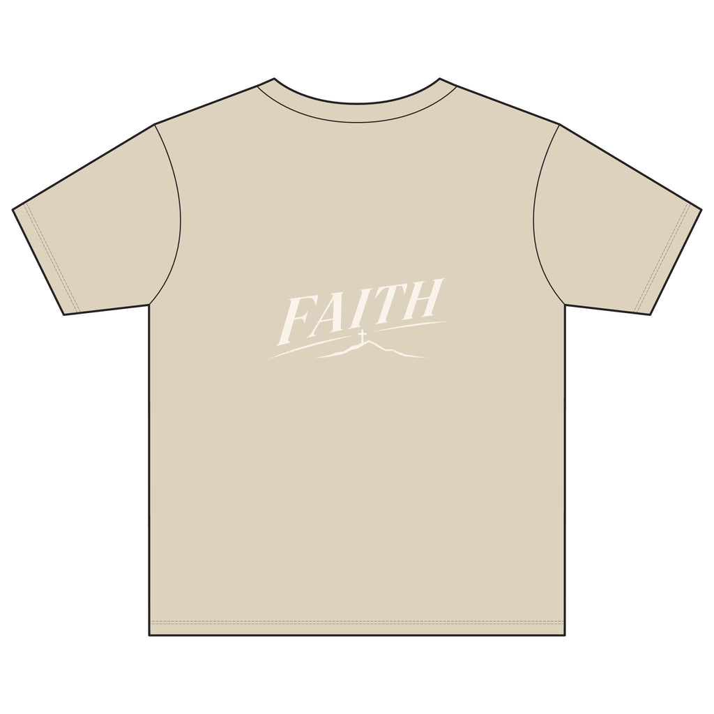 Youth Tee — Subtle 'Faith' Script Logo Kids T-Shirt