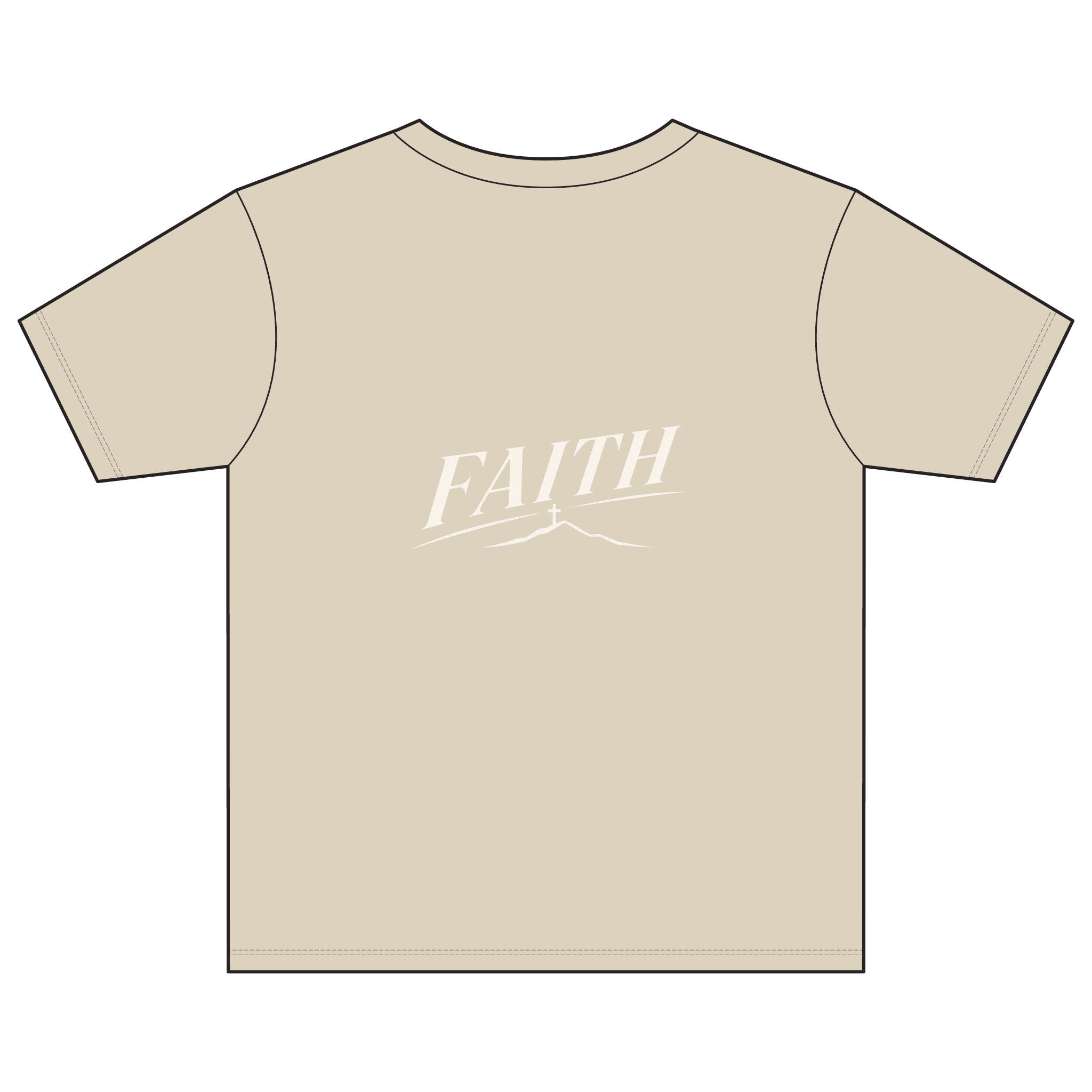 Youth Tee — Subtle 'Faith' Script Logo Kids T-Shirt