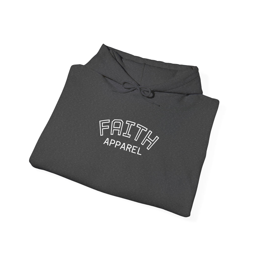 Faith Apparel Hoodie — Distressed American Flag & Cross Christian Pullover