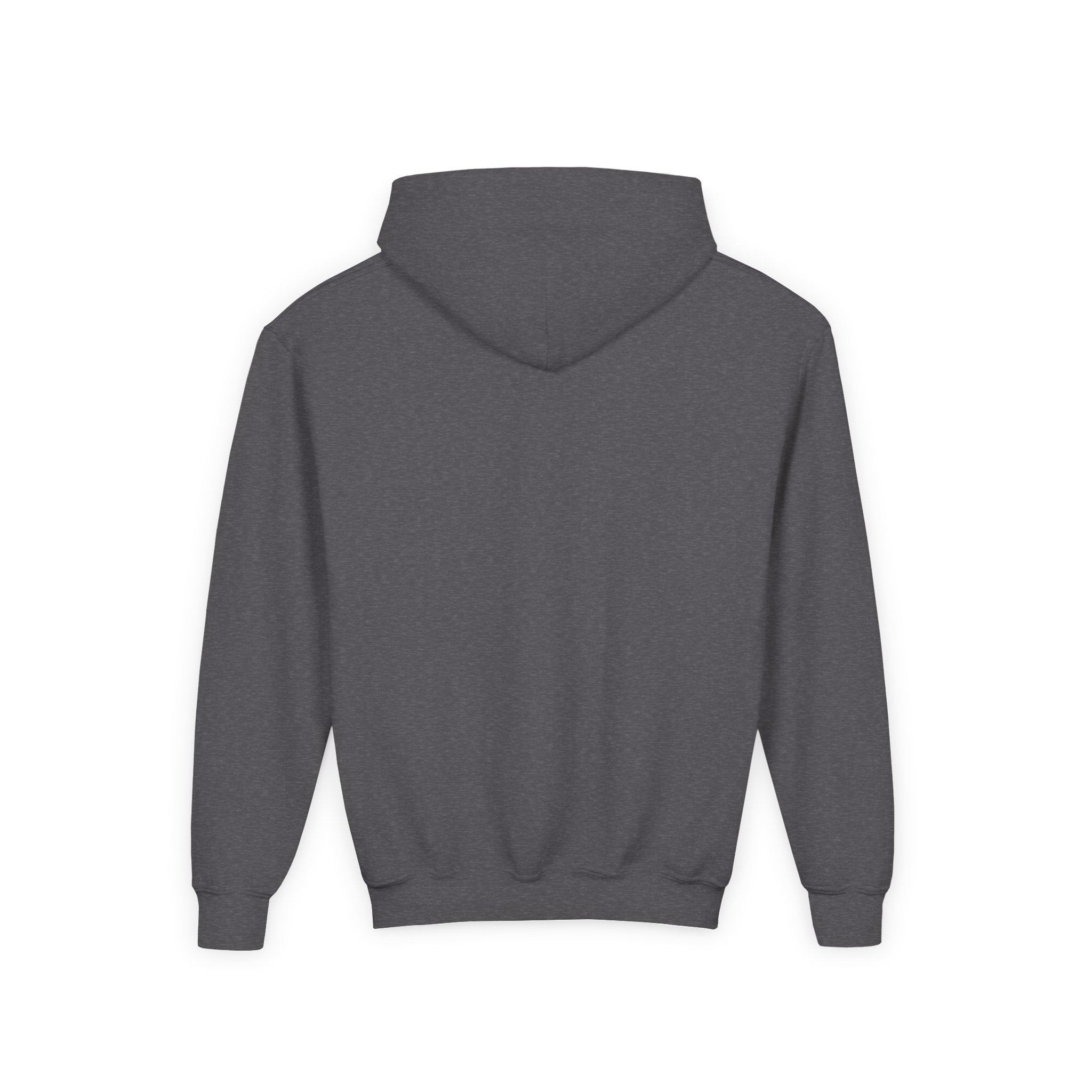 Youth Hoodie with Small Cross Chest Logo — Christian Kids Sweatshirt