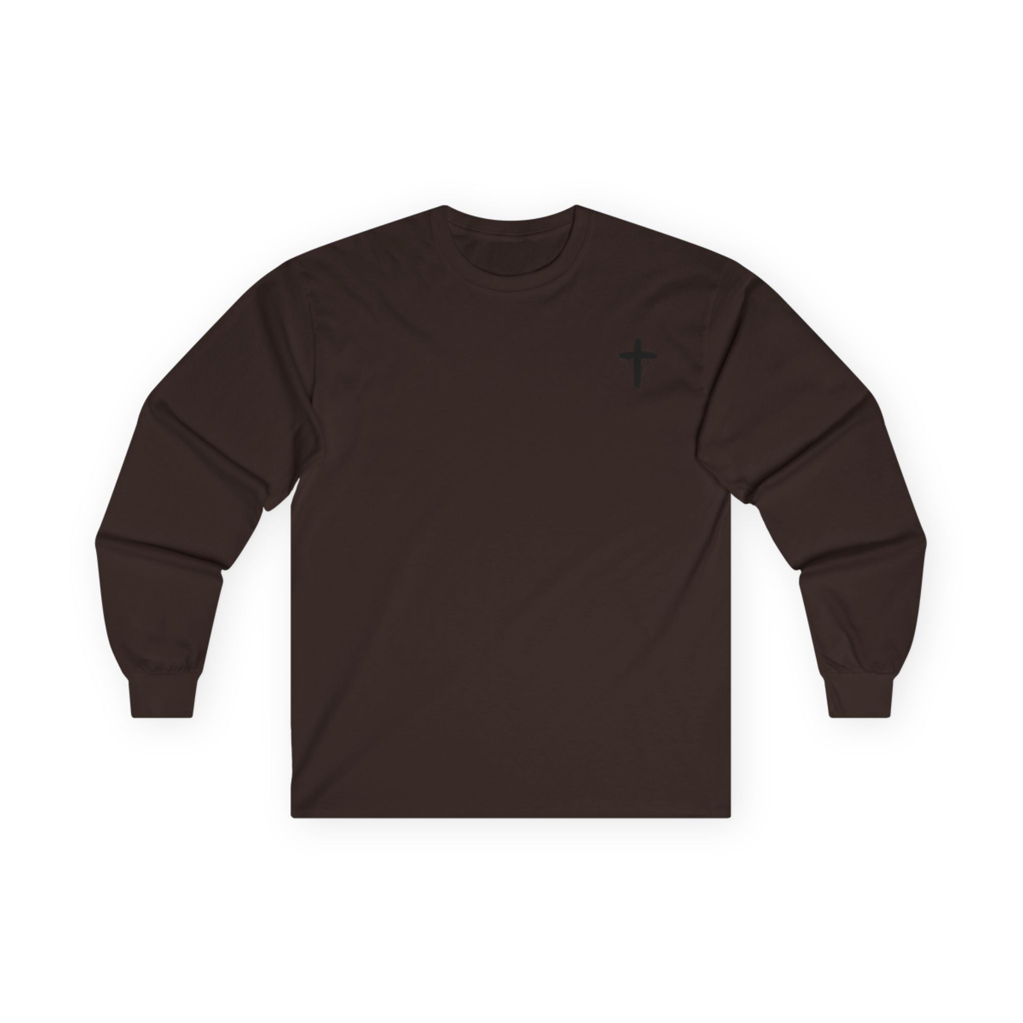 Long Sleeve Tee — Faith Over Fear Cross Graphic
