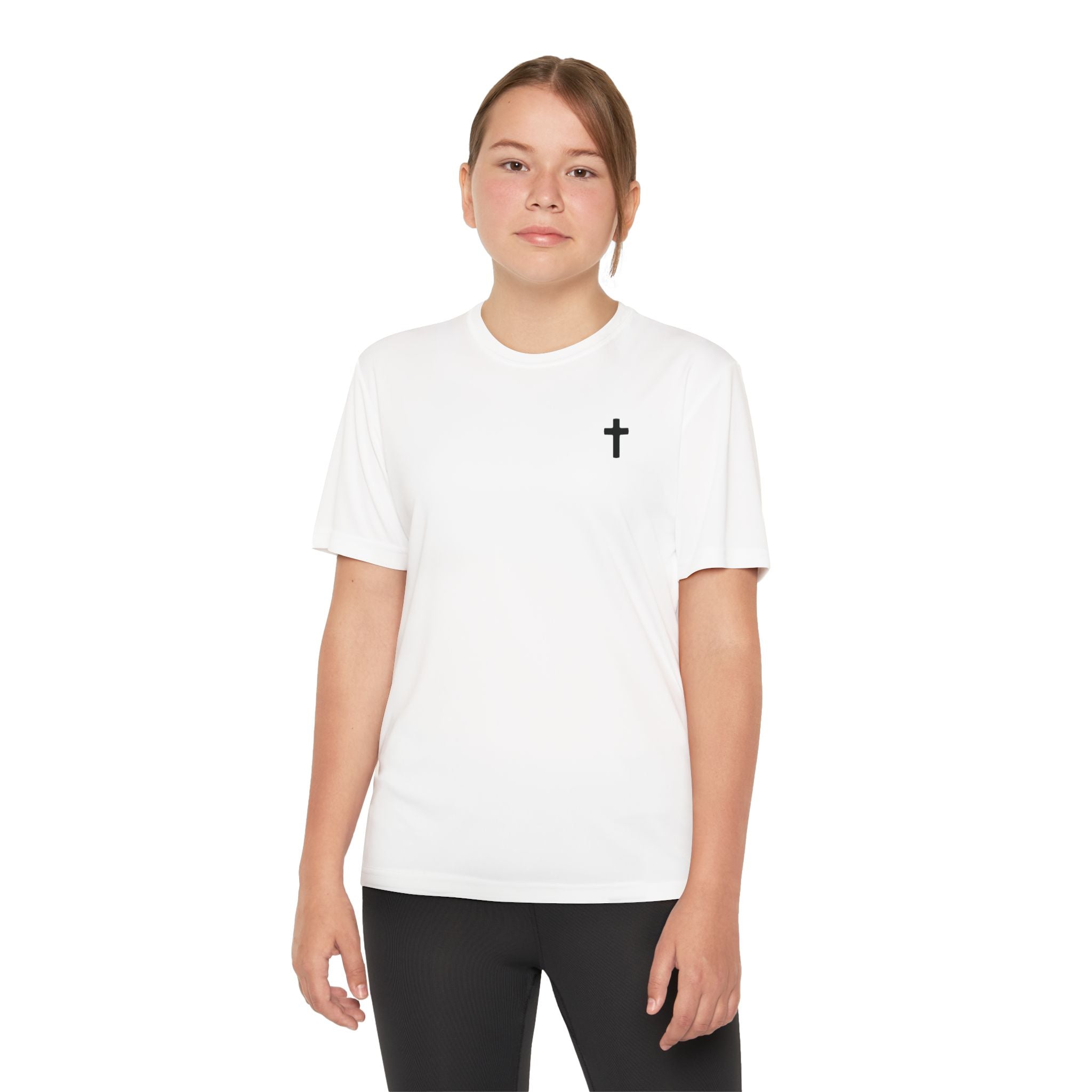Faith-Inspired Youth Competitor Tee – Bold Clean Design