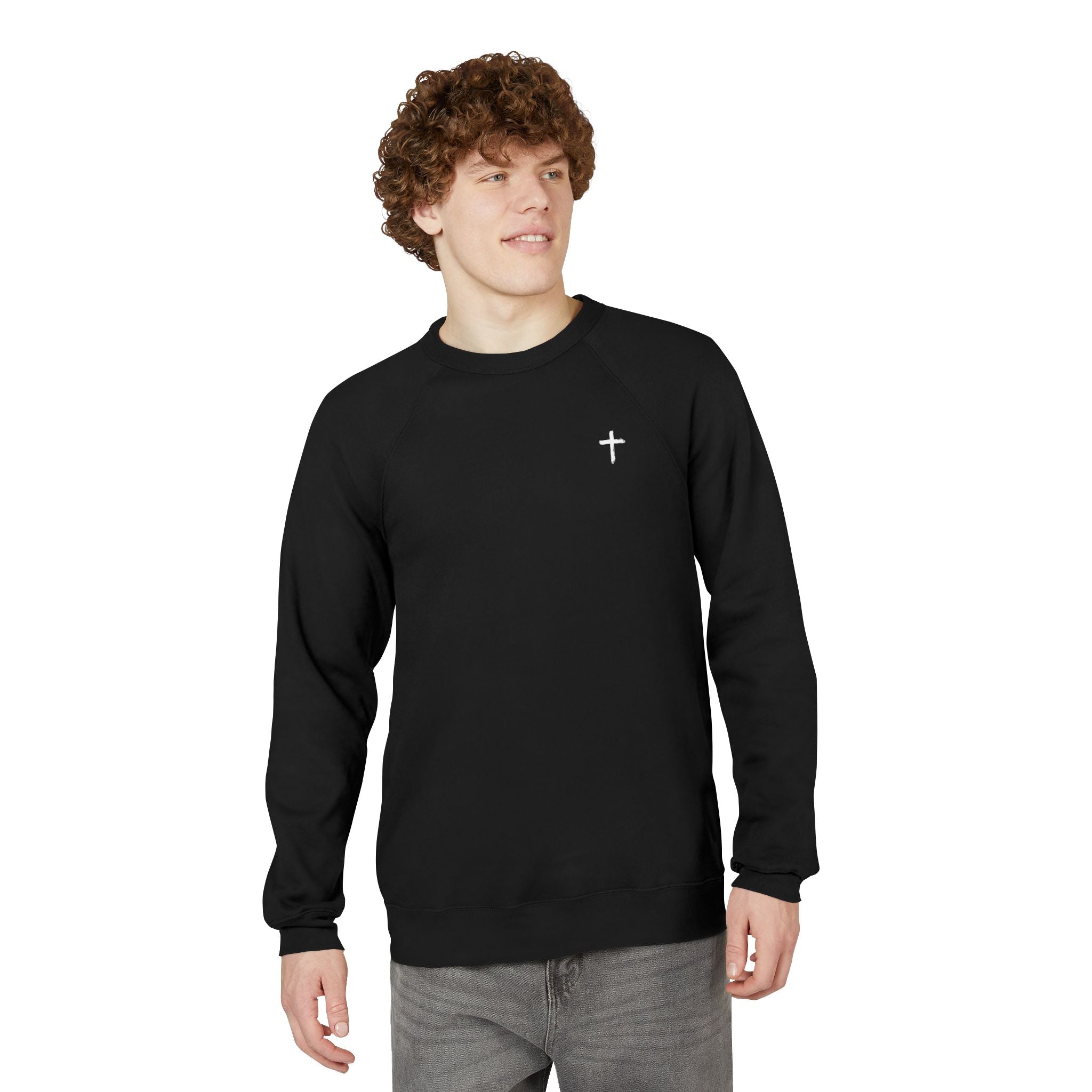 Faith-Inspired Raglan Sweatshirt — Bold "Faith" Design