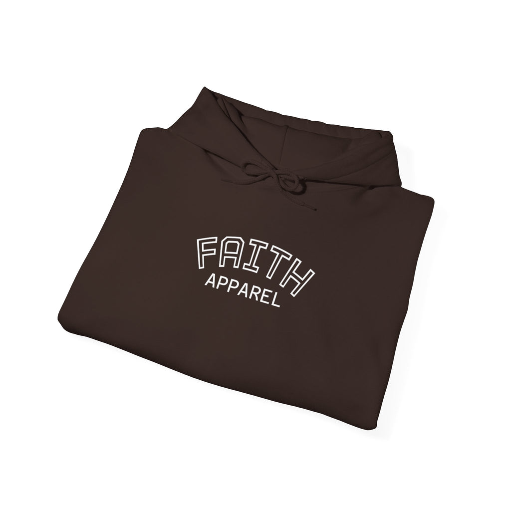 Faith Apparel Hoodie — Distressed American Flag & Cross Christian Pullover