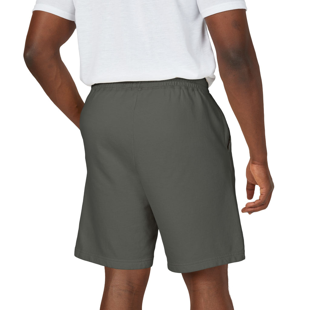 Patriotic Cross Fleece Sweat Shorts — Lightweight Garment-Dyed Lounge Shorts