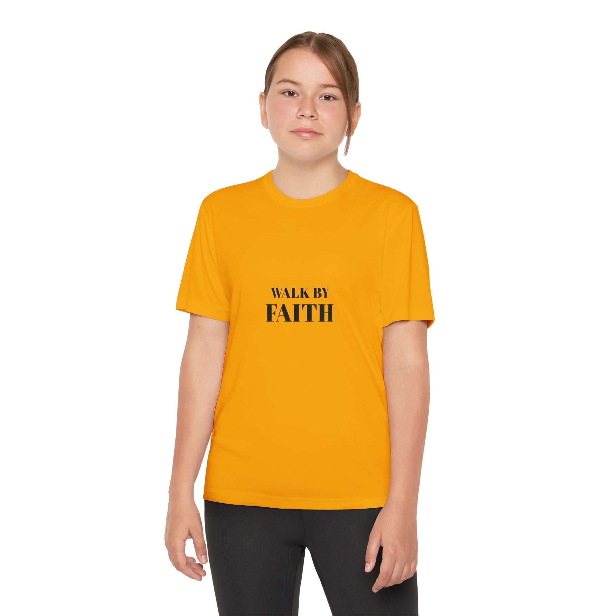 Walk By Faith Youth Tee — Christian Youth T-Shirt (For We Walk By Faith, Not By Sight)