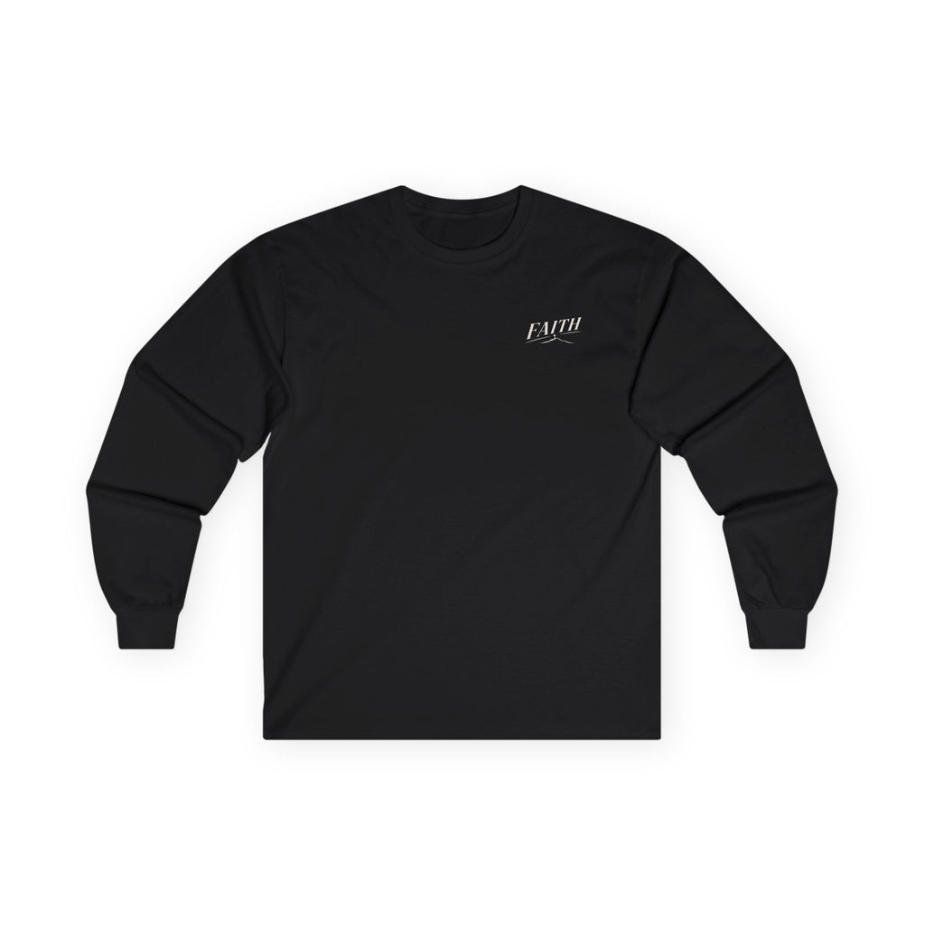 Faith-Inspired Bold Long Sleeve Tee — Clean, Modern Christian Graphic