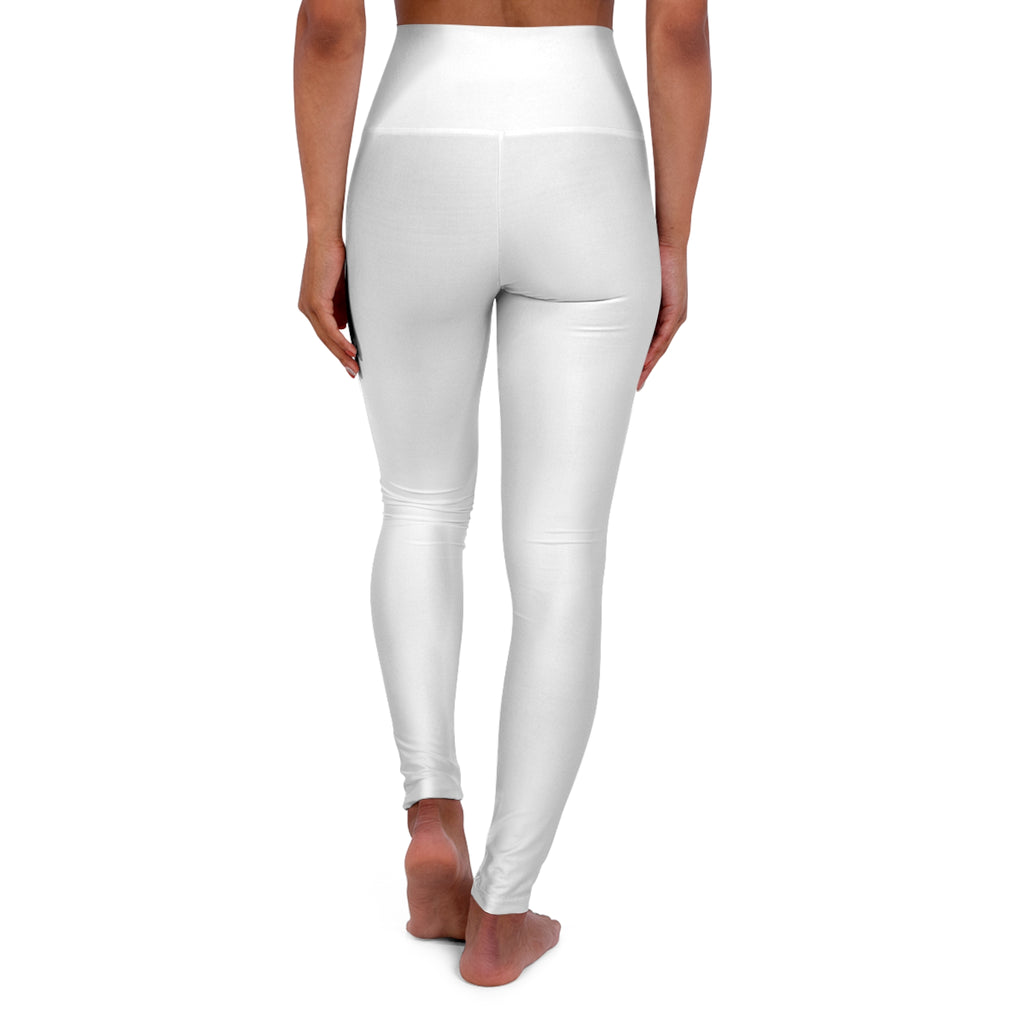 High-Waisted Yoga Leggings — All-Over Print Activewear for Pilates & Studio