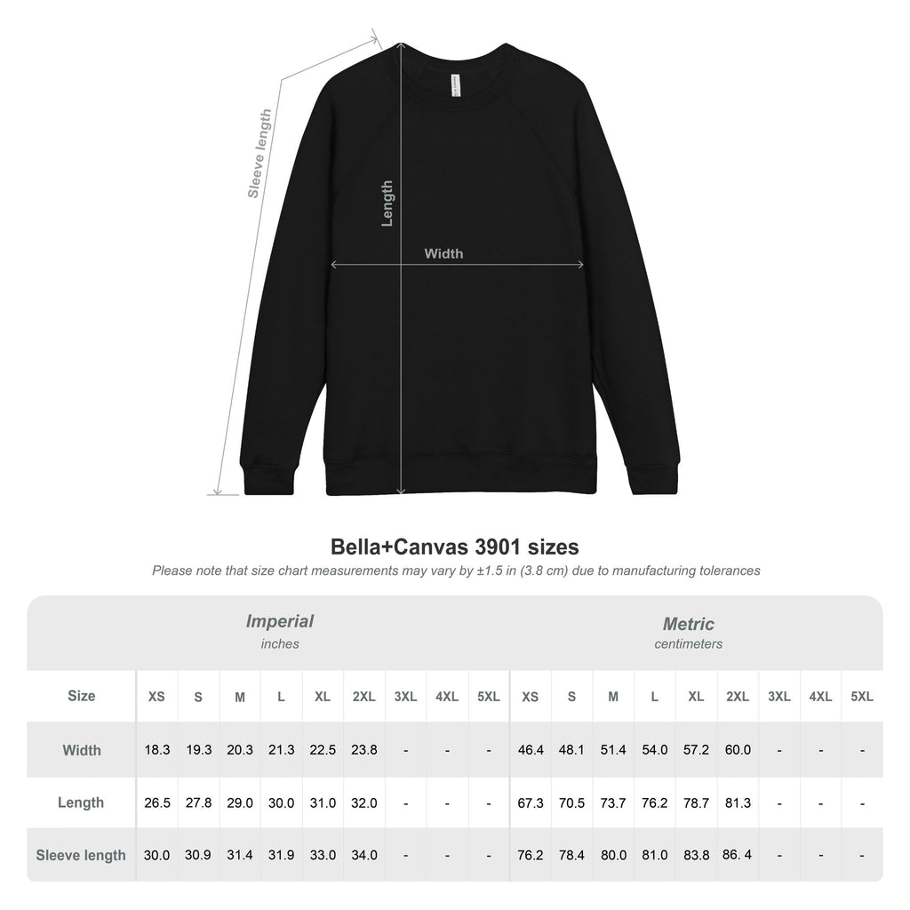 Faith-Inspired Raglan Sweatshirt — Bold "Faith" Design