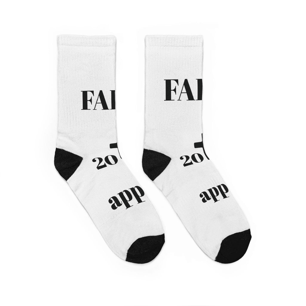 Jesus Support Crew Socks — Clean Modern Faith Design