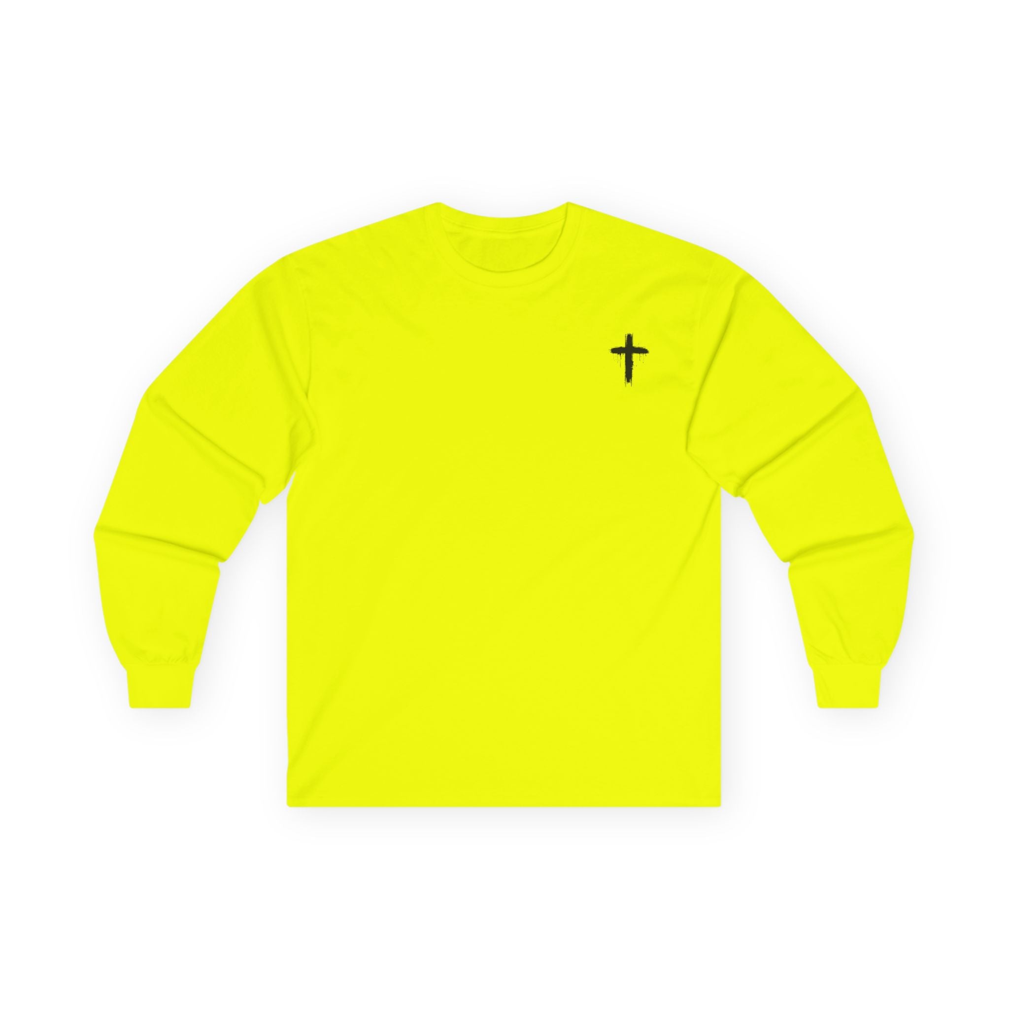 Long Sleeve Tee — Faith Over Fear Cross Graphic