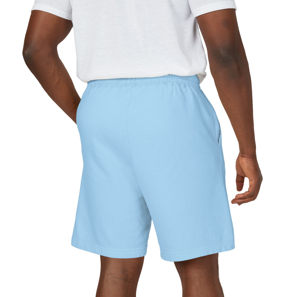 Patriotic Cross Fleece Sweat Shorts — Lightweight Garment-Dyed Lounge Shorts