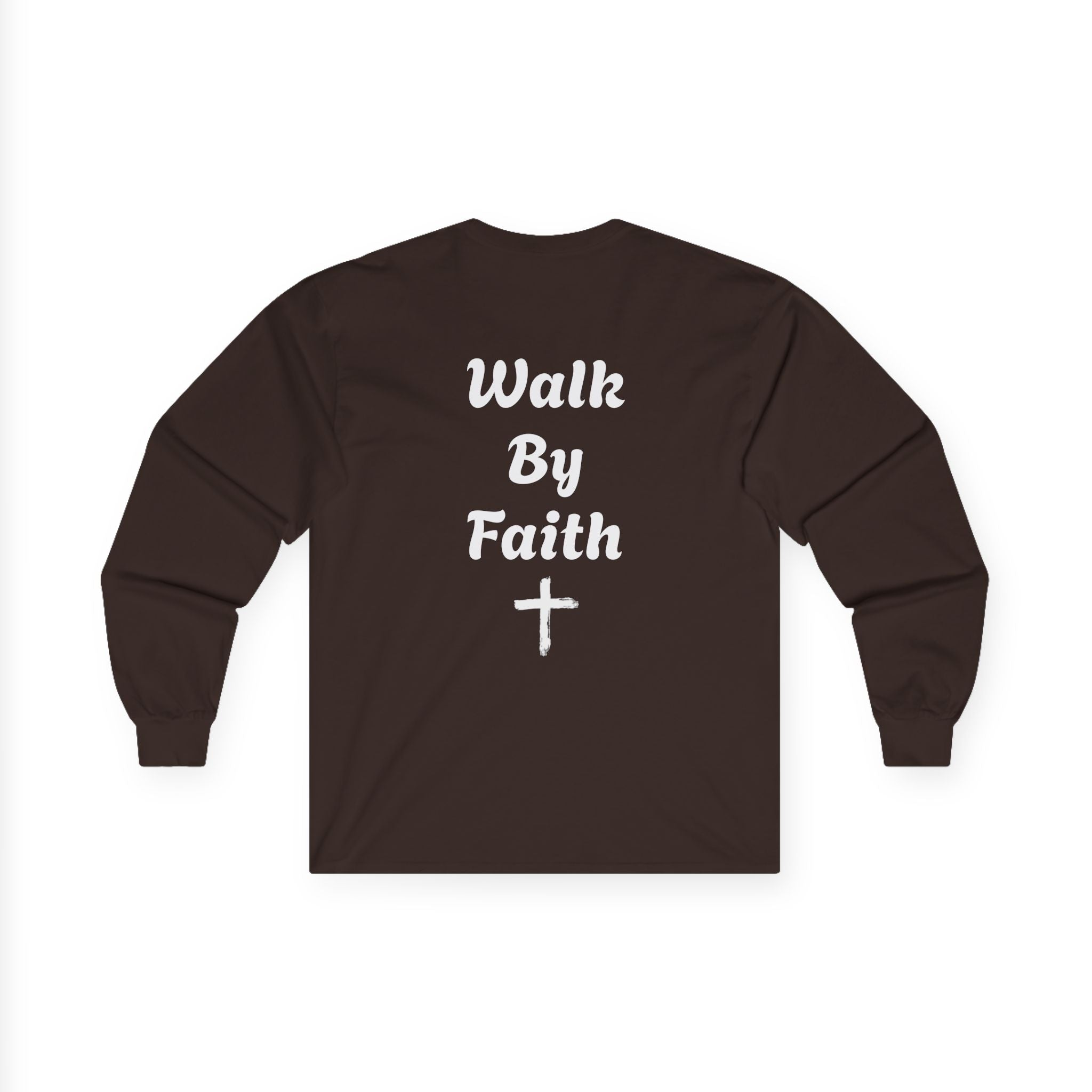 Faith-Inspired Bold Long Sleeve Tee — Clean, Modern Christian Graphic