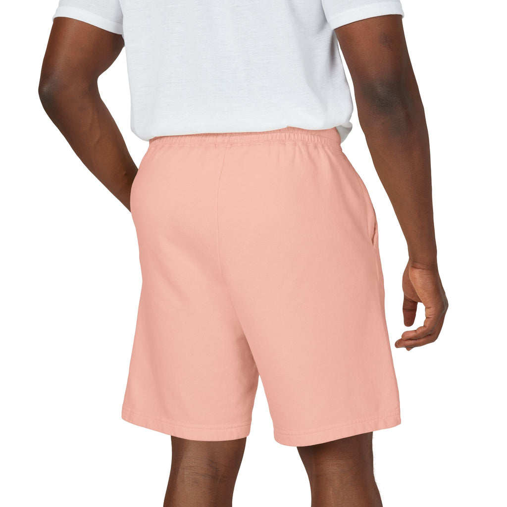 Patriotic Cross Fleece Sweat Shorts — Lightweight Garment-Dyed Lounge Shorts