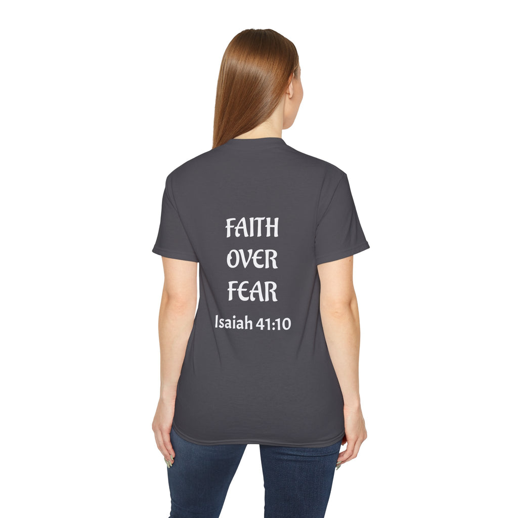 Faith-Inspired Bold Clean Tee — "Faith" Graphic Cotton Shirt