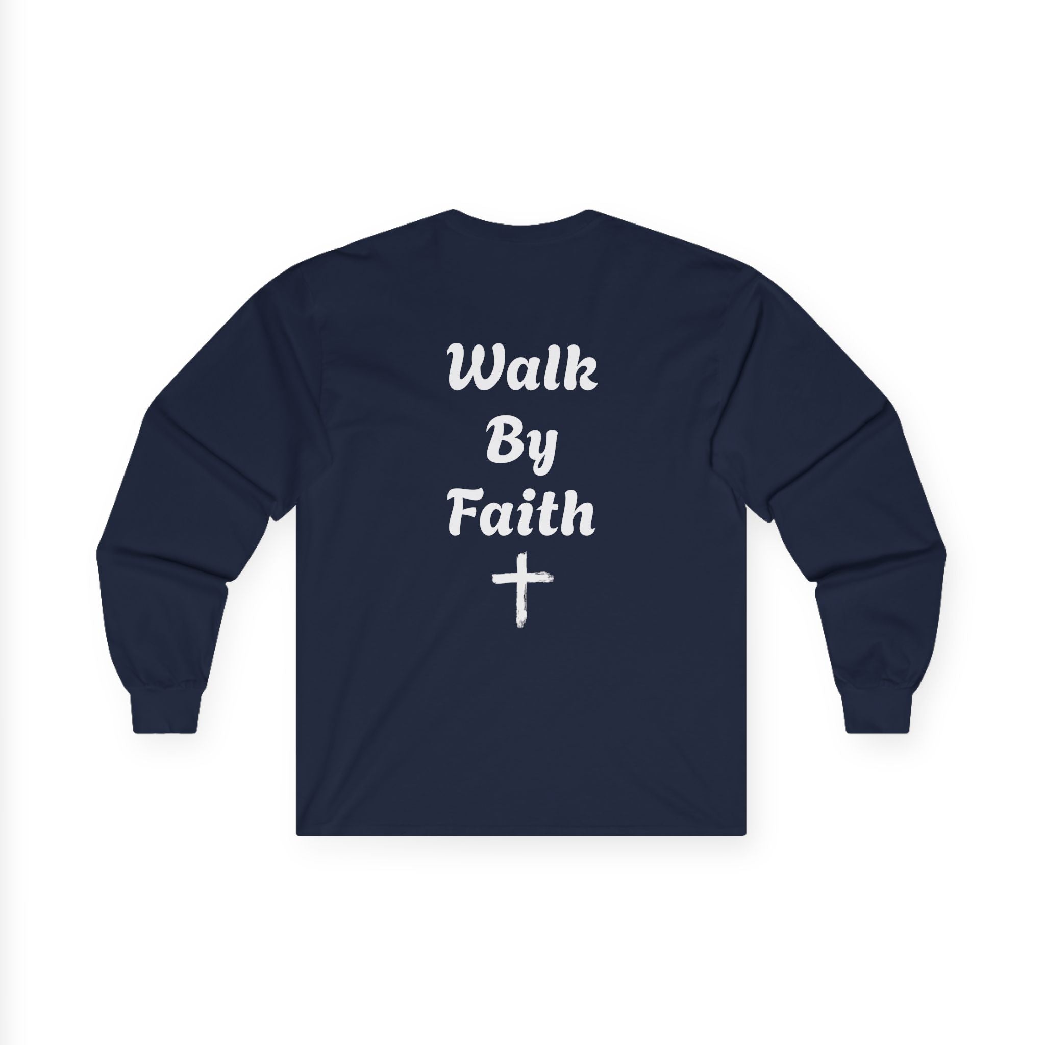 Faith-Inspired Bold Long Sleeve Tee — Clean, Modern Christian Graphic