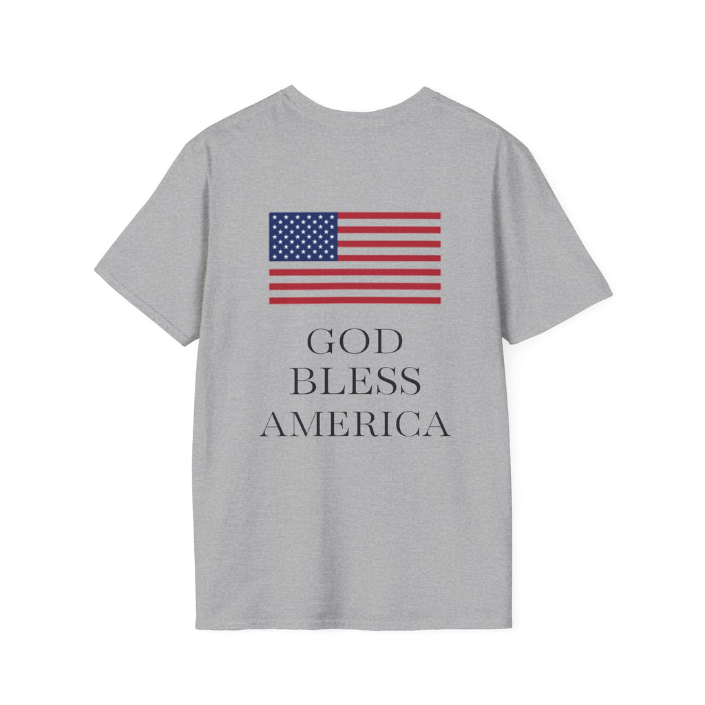 Minimal Cross T‑Shirt — Small Chest Cross Christian Tee