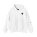 Faith Over Fear Hoodie — Minimal Cross Christian Pullover