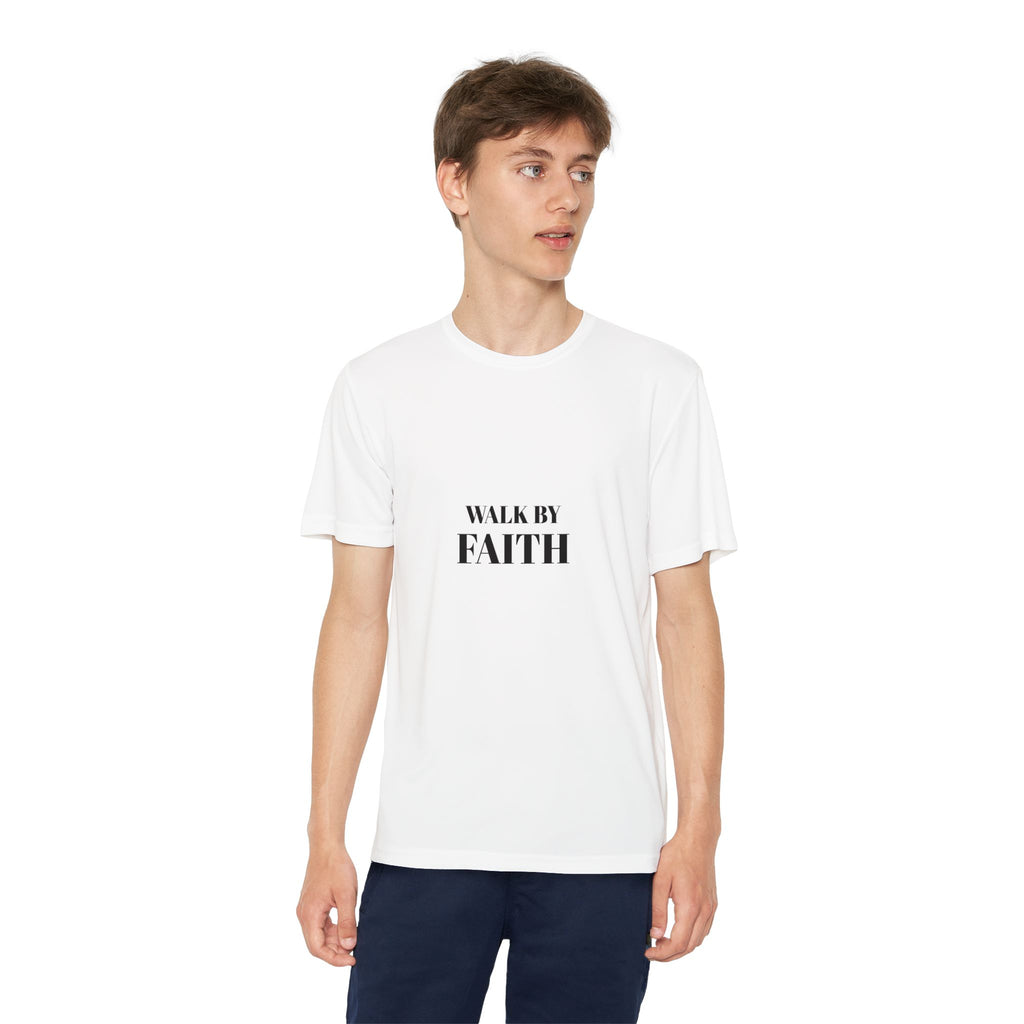 Walk By Faith Youth Tee — Christian Youth T-Shirt (For We Walk By Faith, Not By Sight)