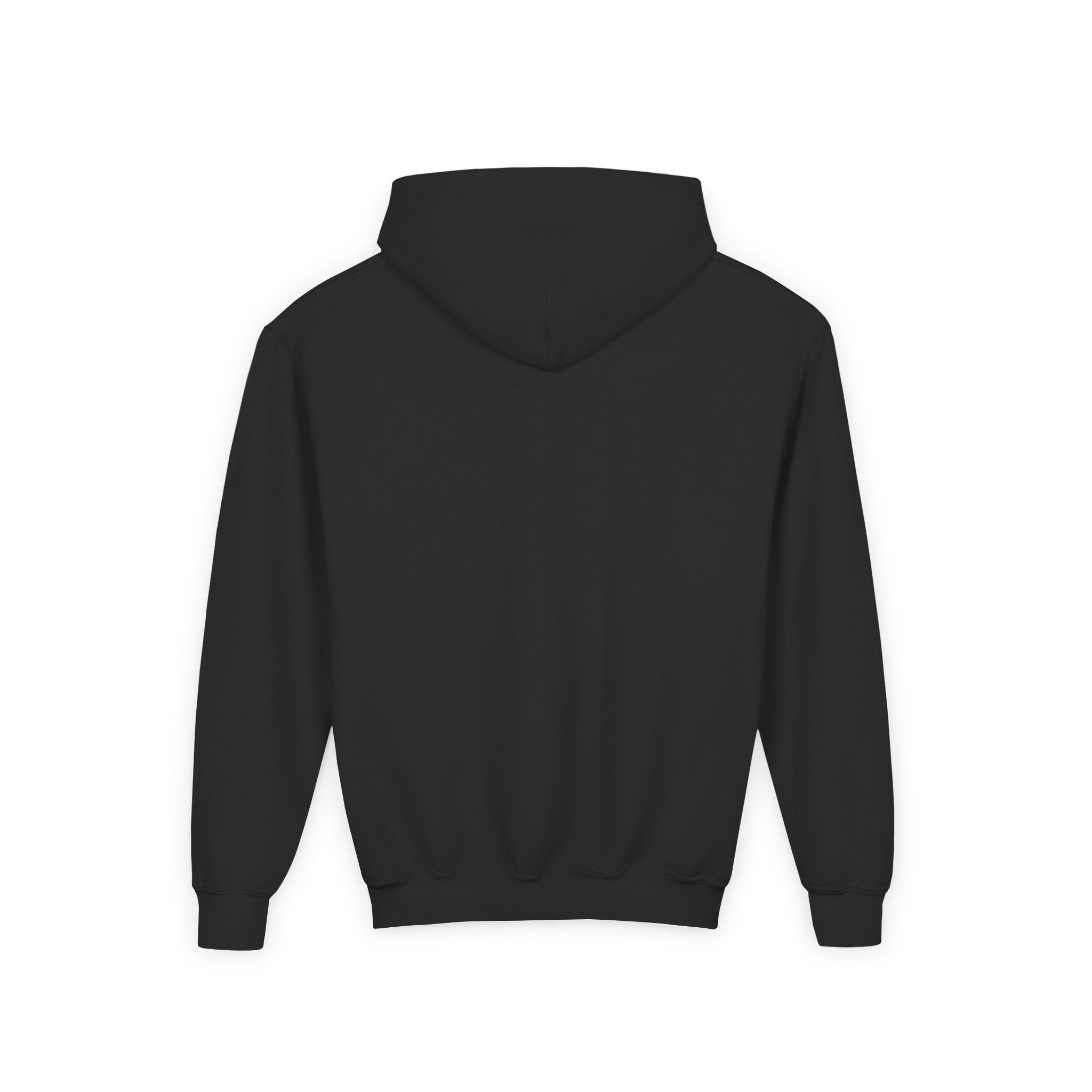 Youth Hoodie with Small Cross Chest Logo — Christian Kids Sweatshirt