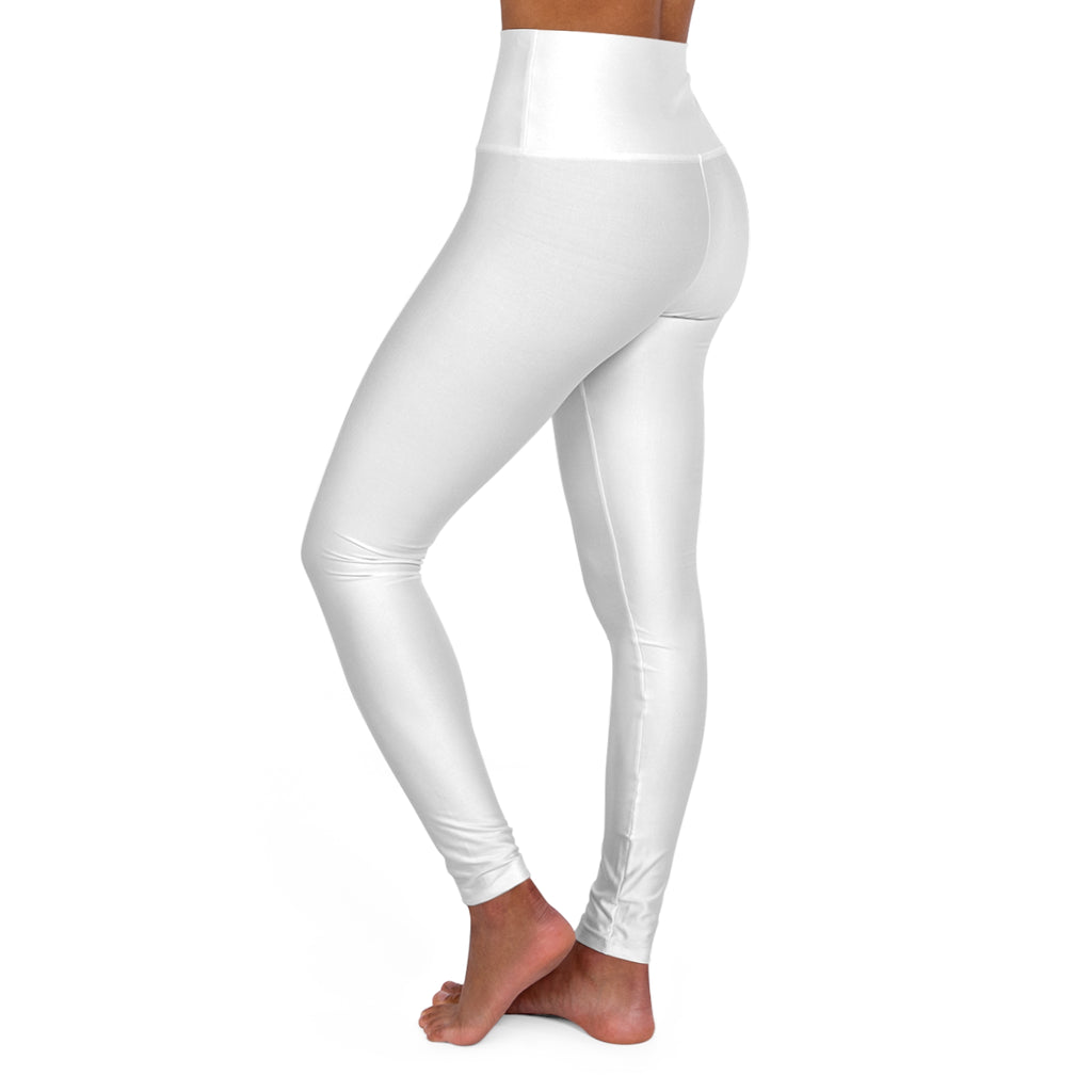 High-Waisted Yoga Leggings — All-Over Print Activewear for Pilates & Studio